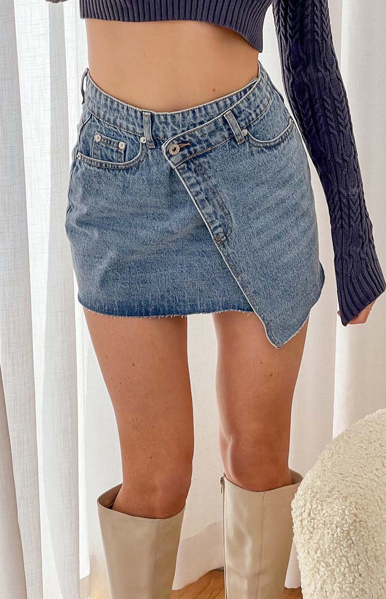 Jendi Premium Denim Mini Etek - Şık ve Rahat Seçim