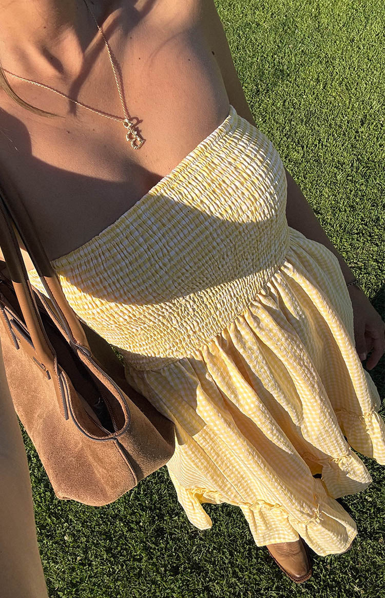 Kimmy Sarı Mini Elbise