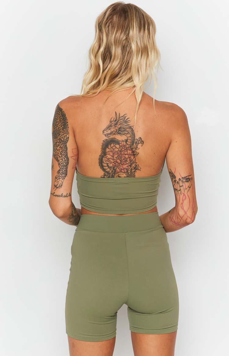 Kayıp Şehir Haki Crop Top