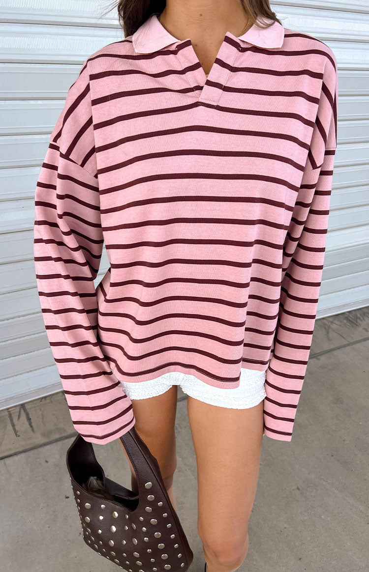 Lioness İsyancılar Jersey Bordo Pembe Çizgi