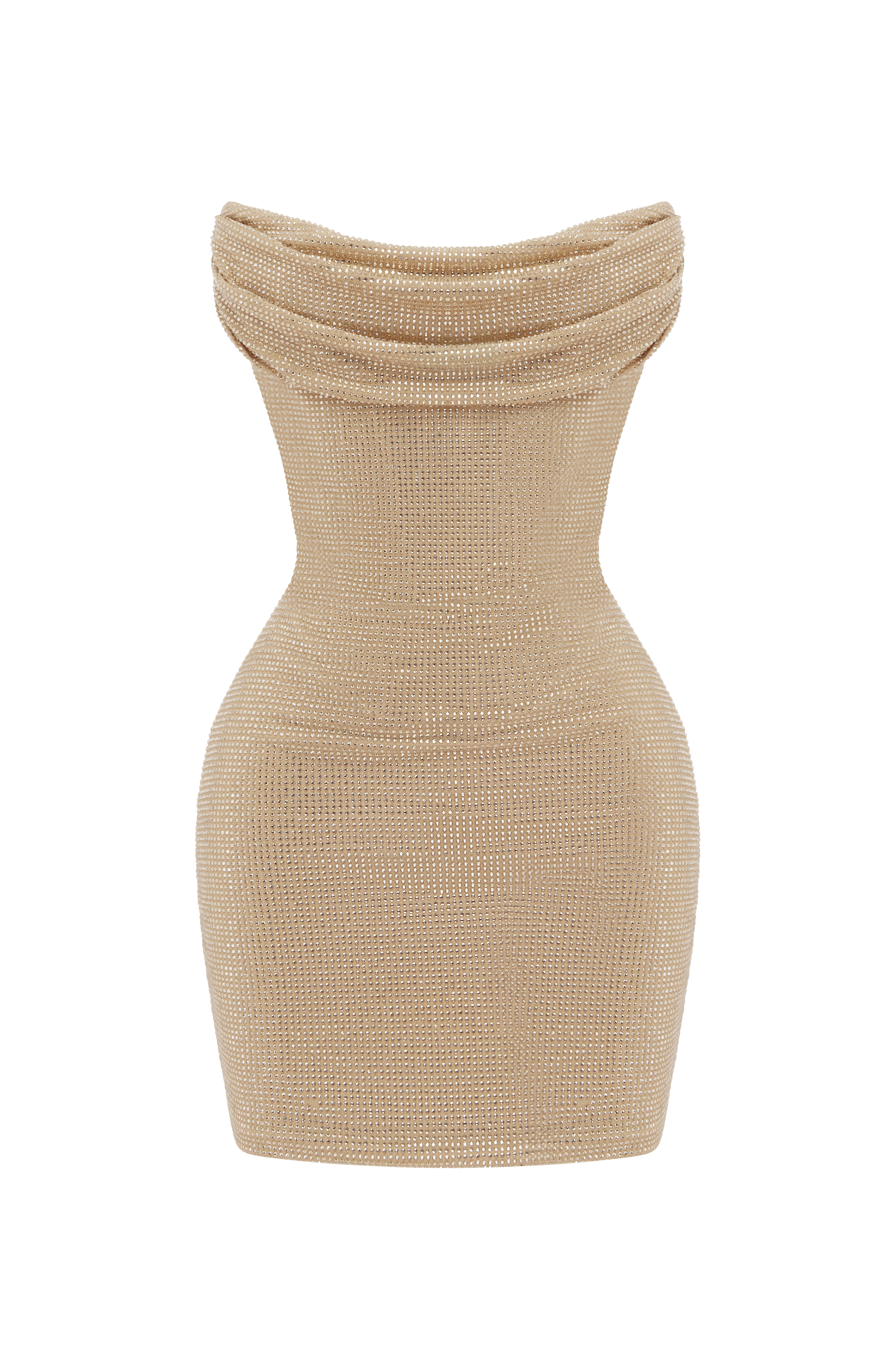 Mirabella Altın Mini Elbise