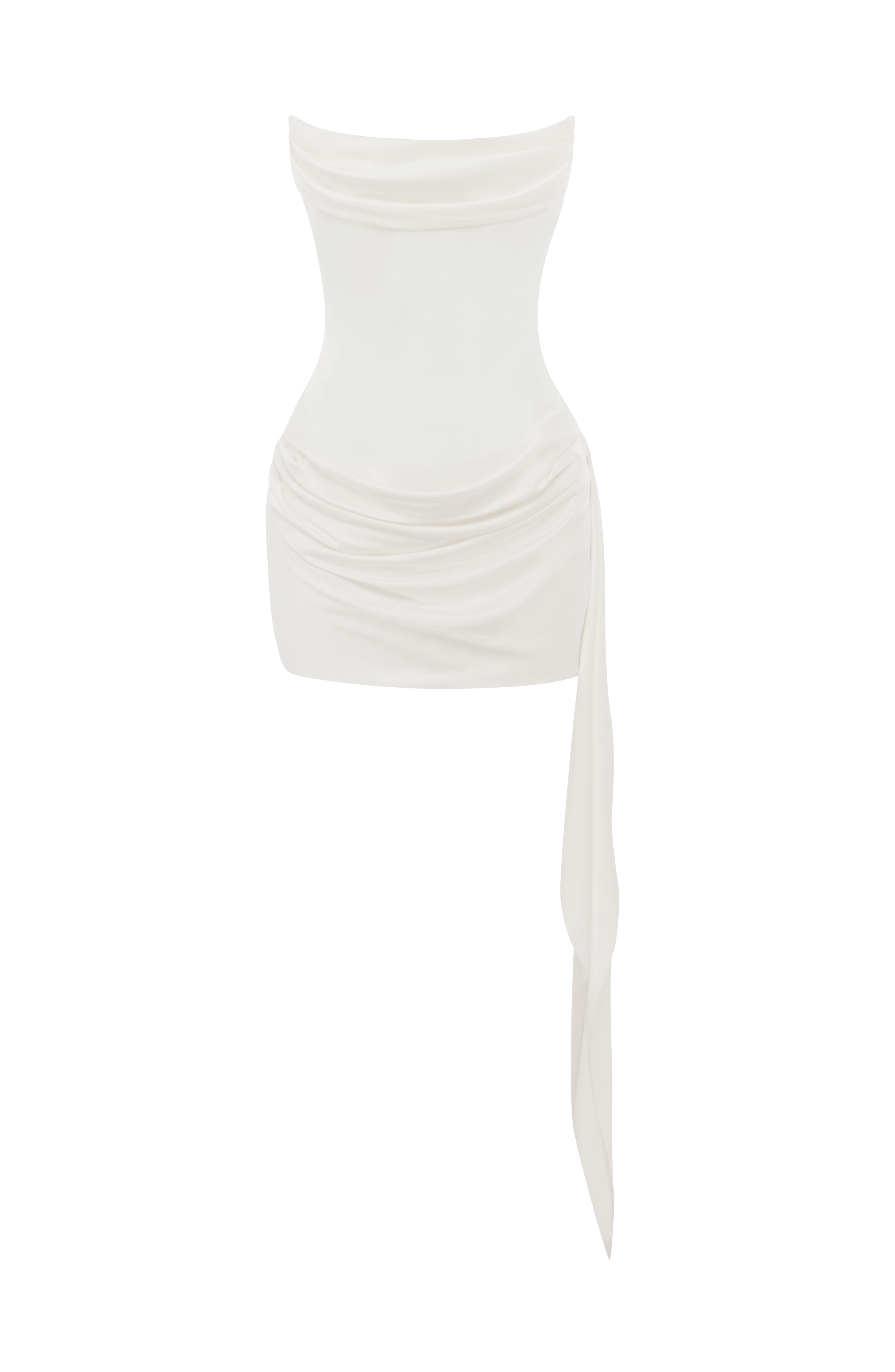 Mona Mini Ekru Elbise