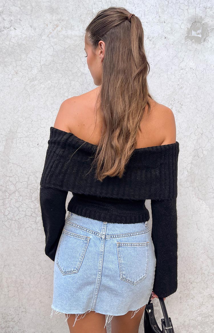 Joey Siyah Off Shoulder Kazak