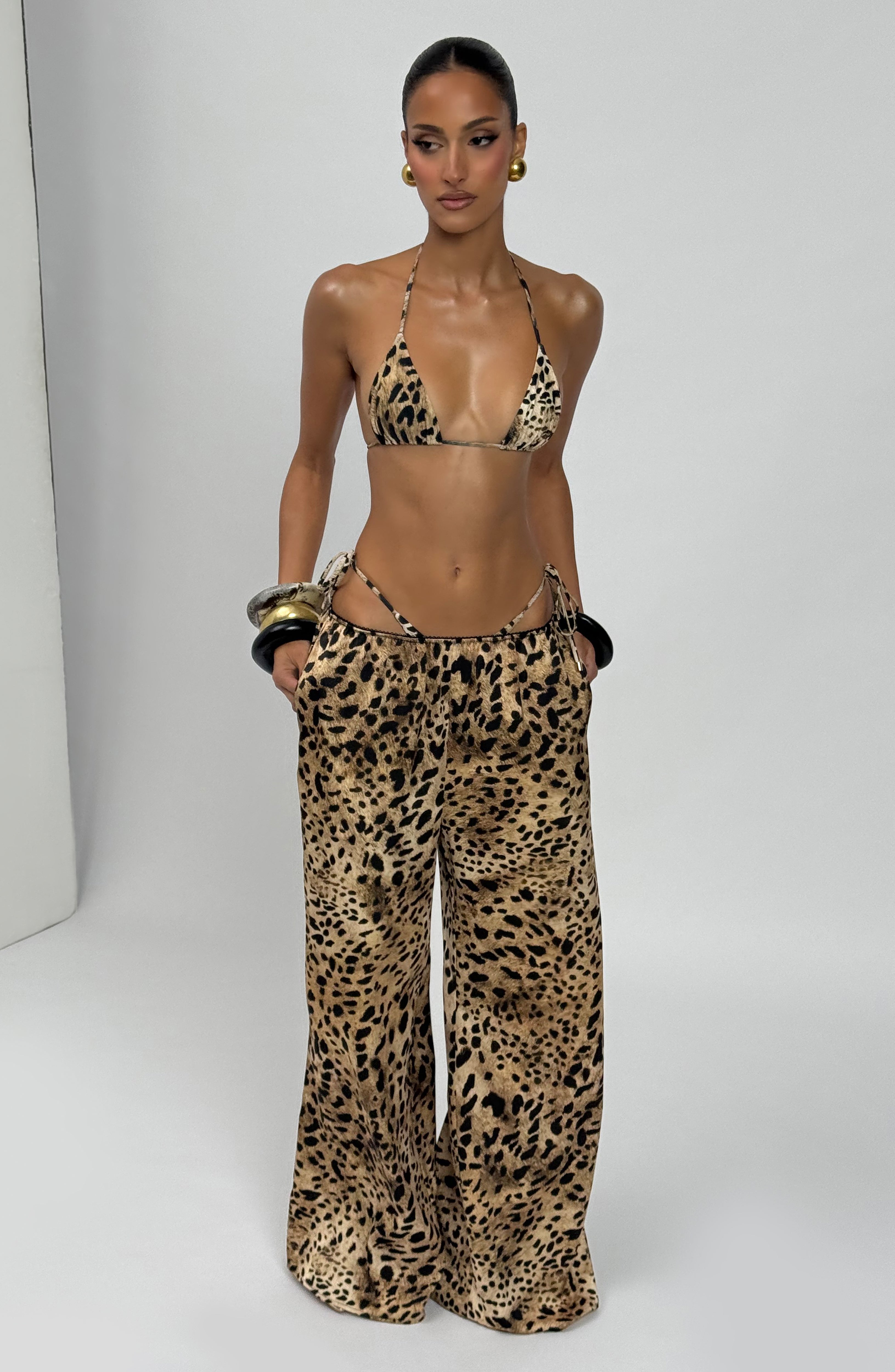 Leopar Desenli Soleil Pantolon