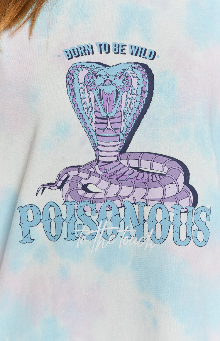 Poisonous Pastel Batik Desenli Uzun Kollu Kazak Elbise