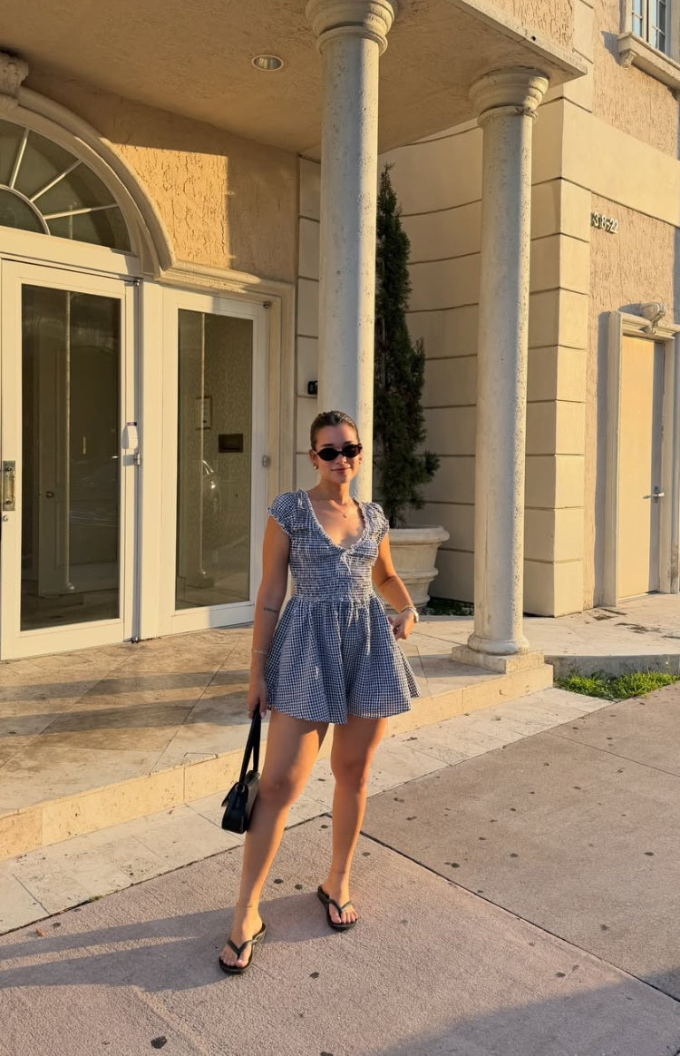 Raldo Siyah Gingham Kadın Tulum