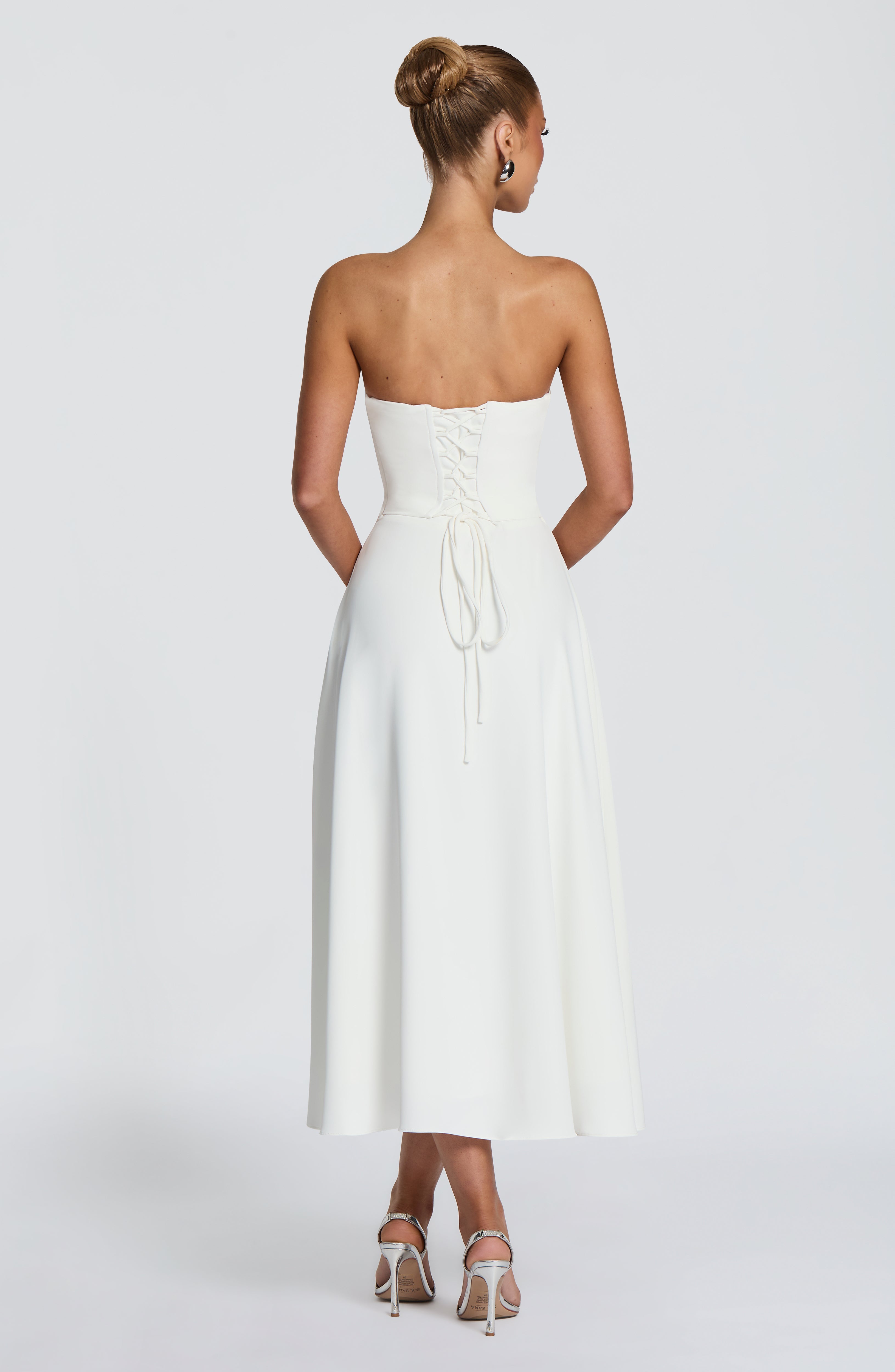 Marlowe Midi Ekru Elbise