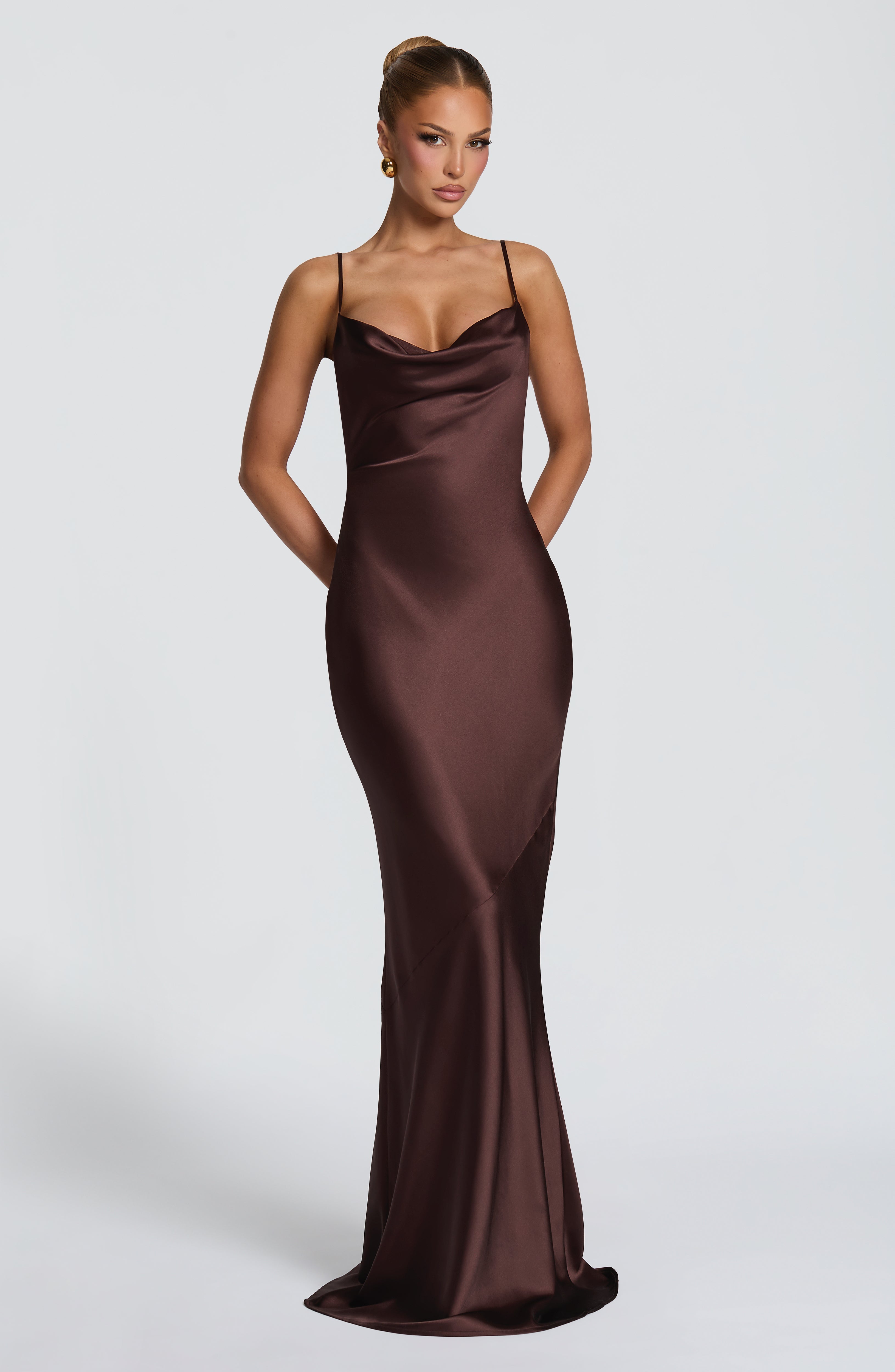 Sorelle Maxi Kahverengi Elbise