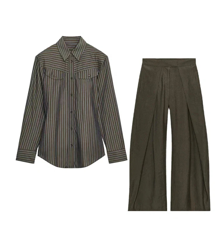 Loose Fit Pantolon Gömlek Takım