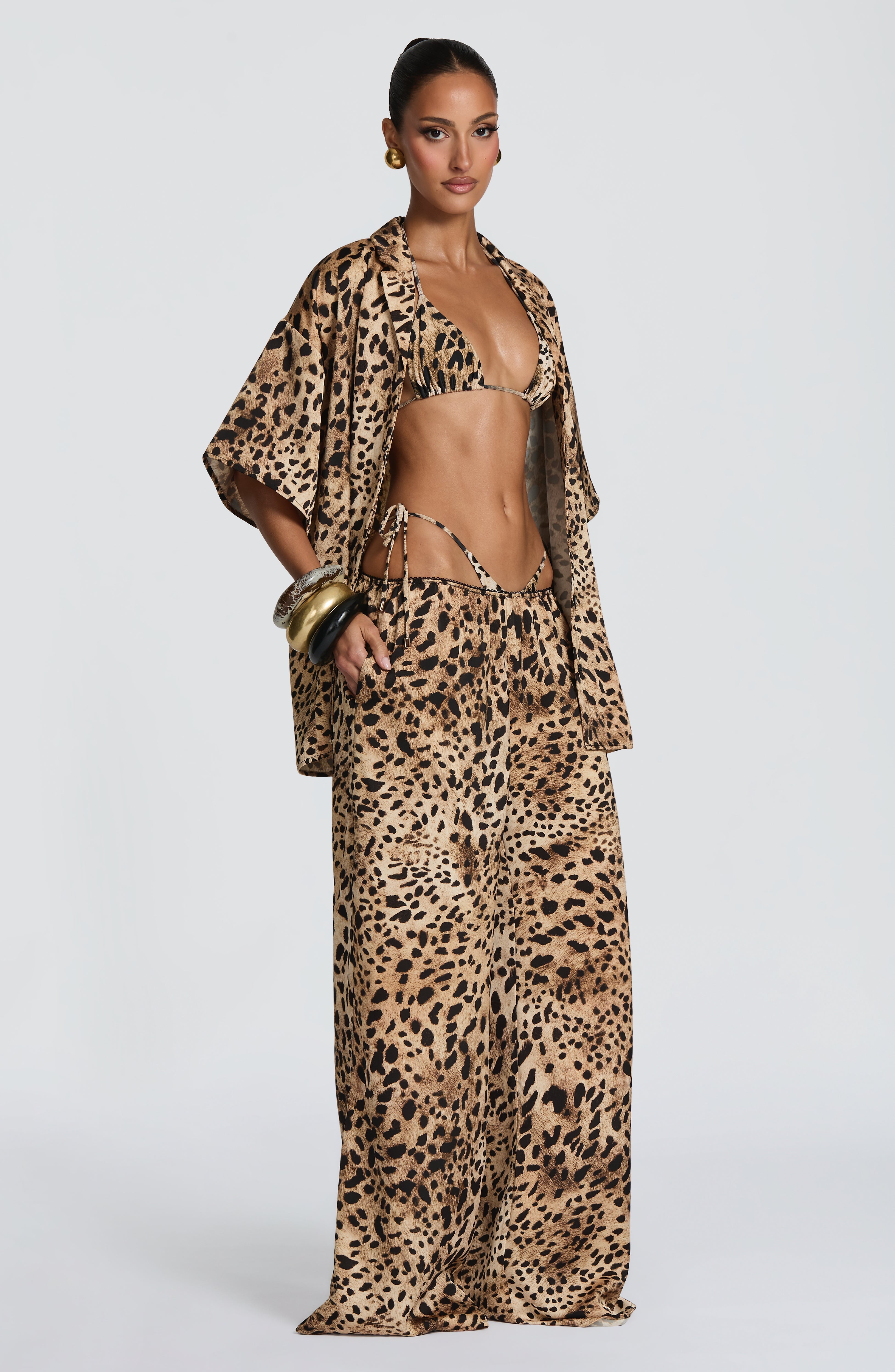 Leopar Desenli Soleil Pantolon