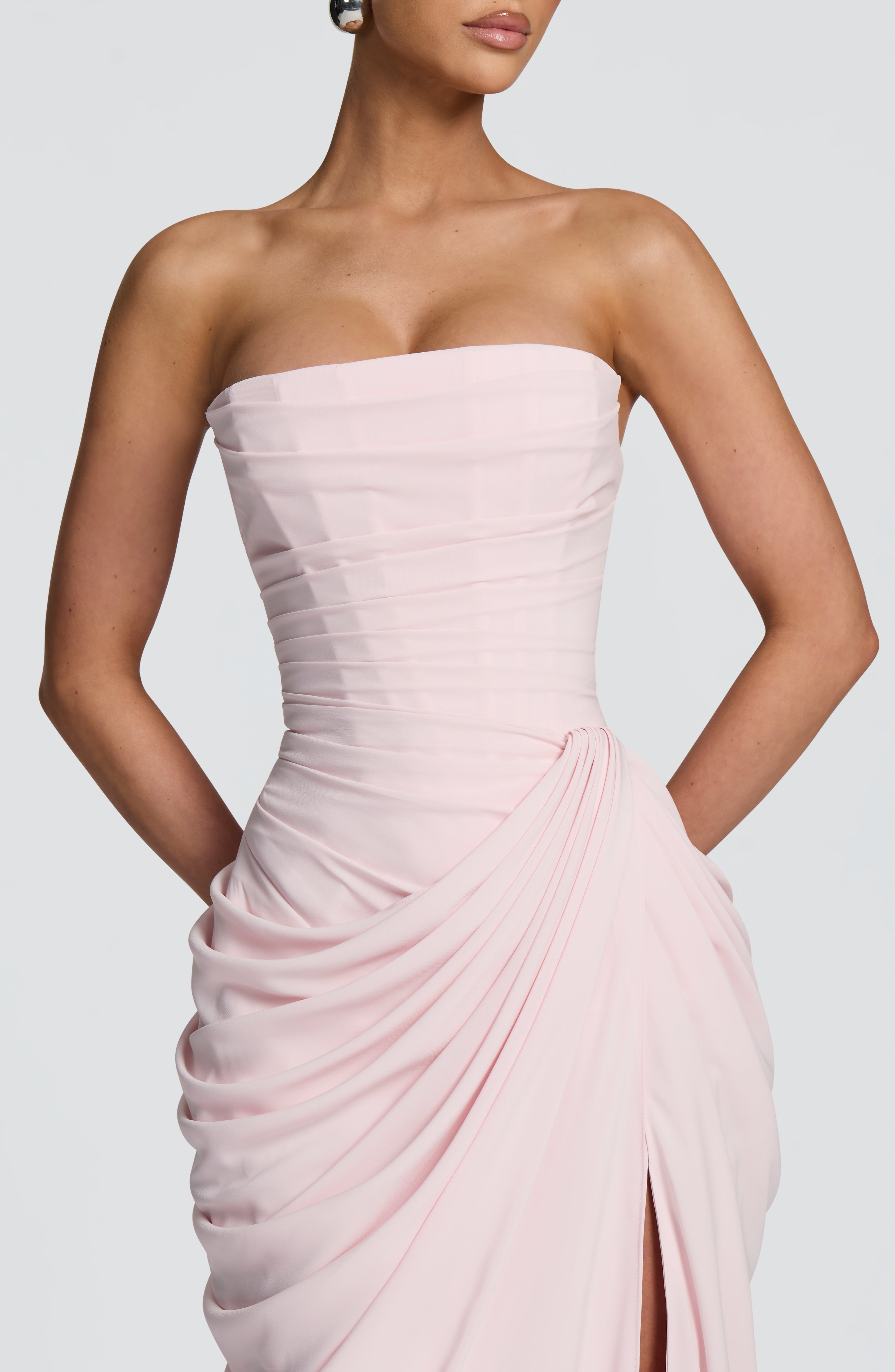 Cyra Pembe Maxi Elbise