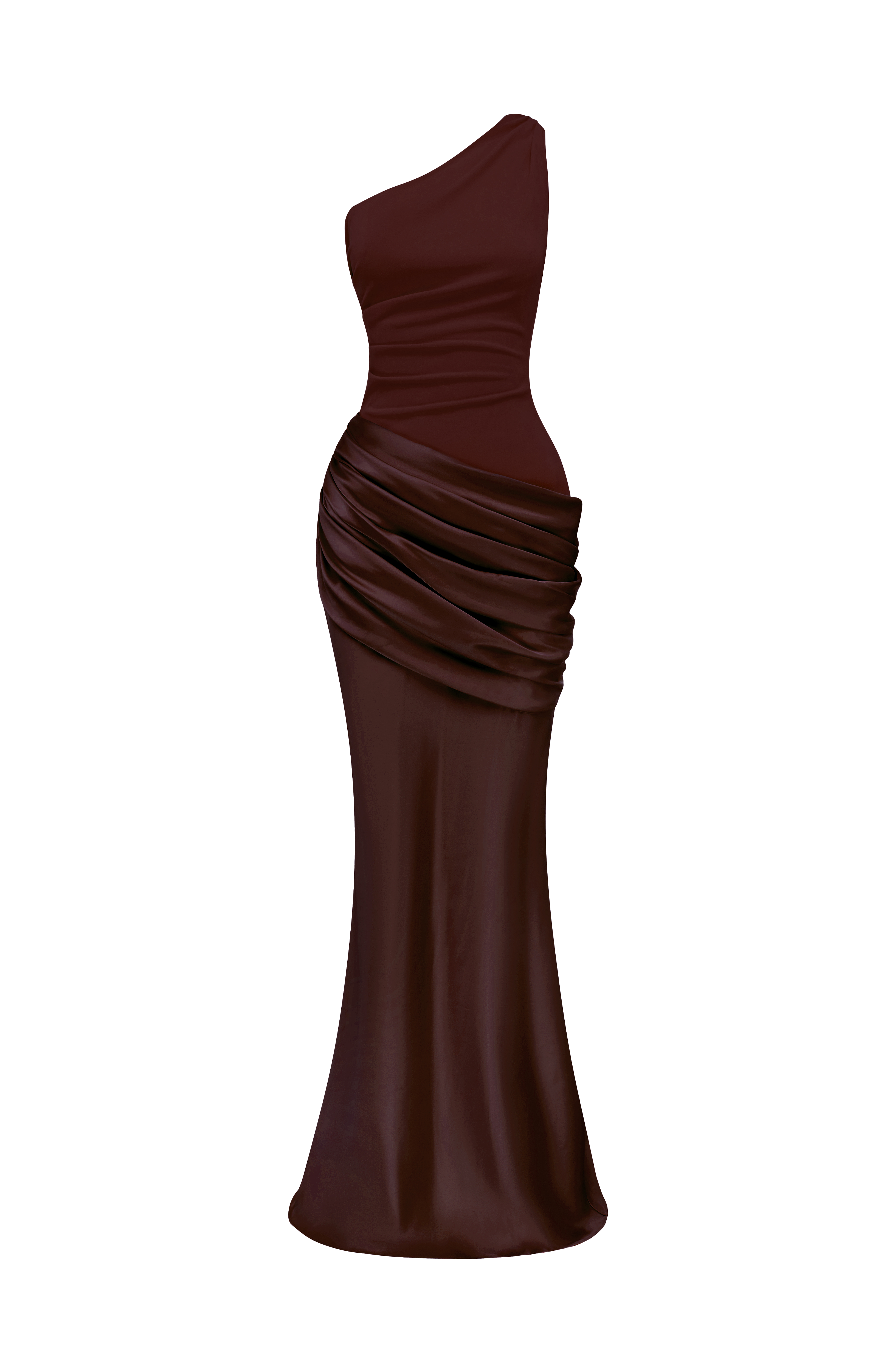 Luella Maxi Elbise - Mürdüm Kahve