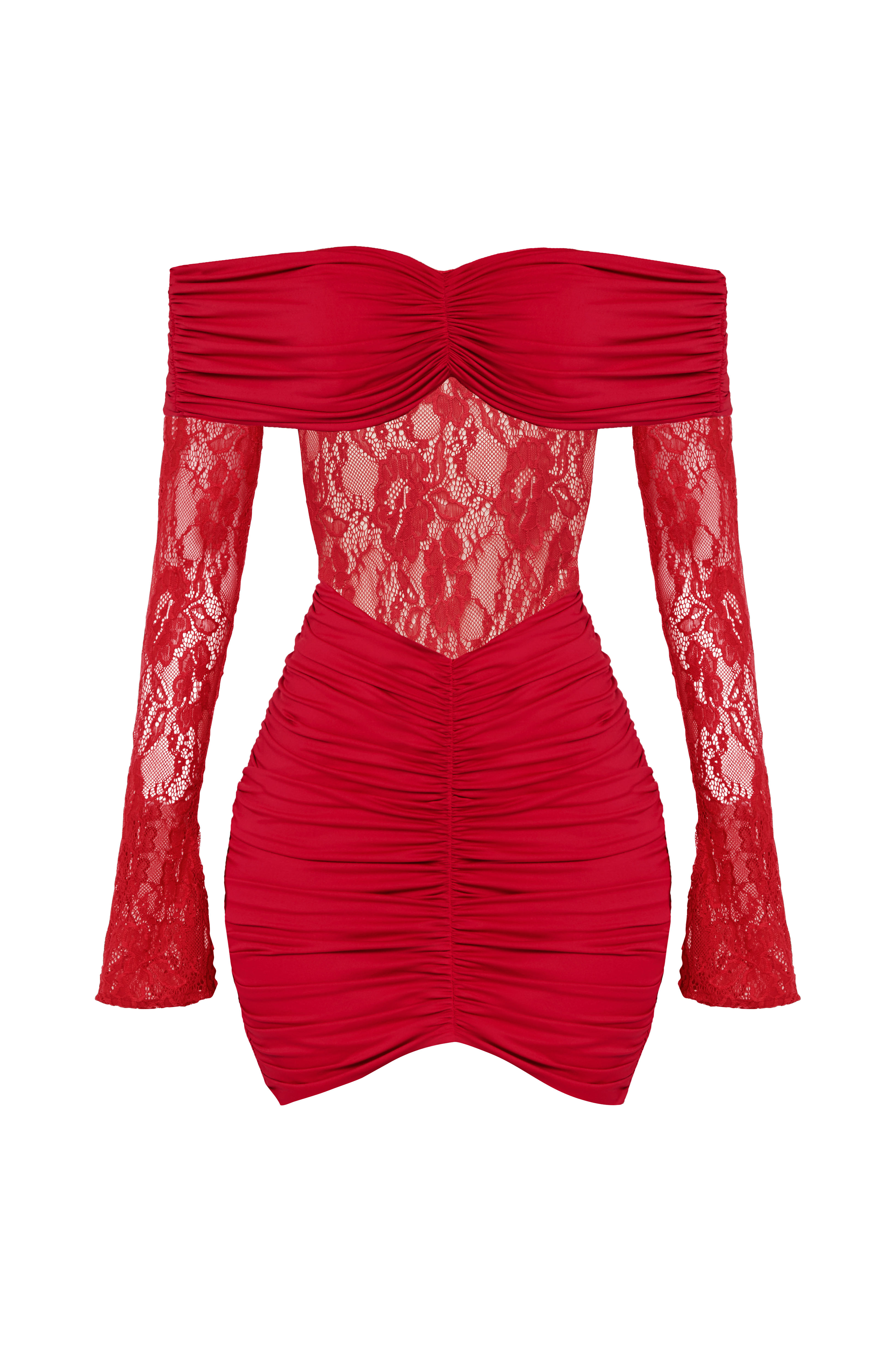 Sauline Kırmızı Mini Elbise