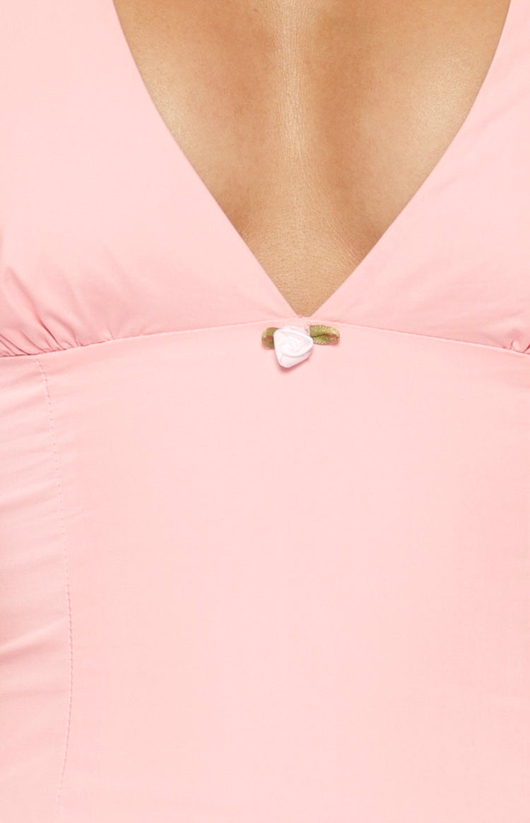 Sonnet Pembe Mikro Mini Elbise