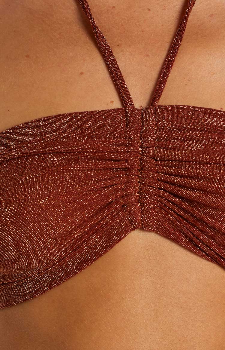 Stassie Kızıl Halter Bluz