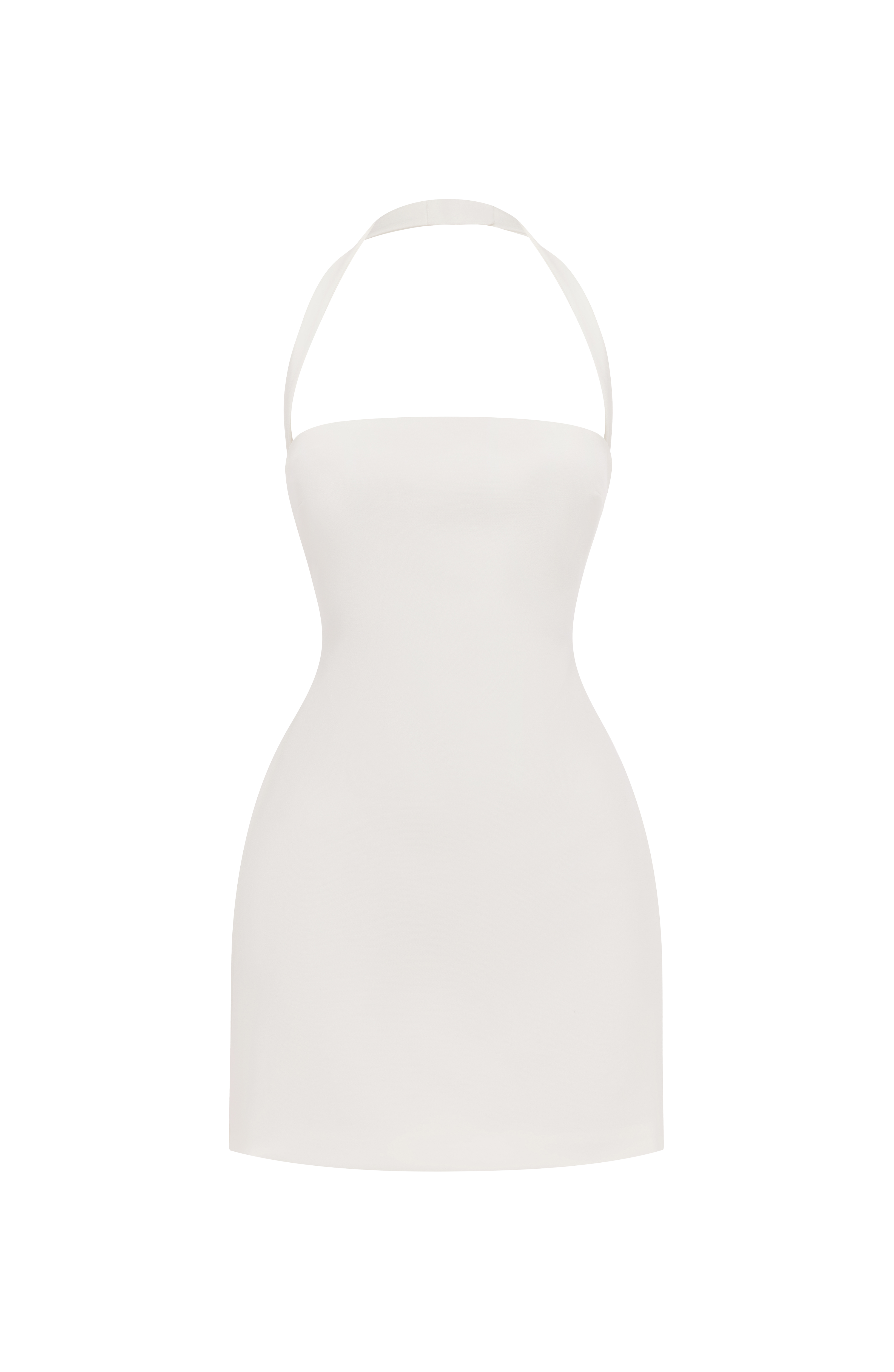 Tamsin Mini Ekru Elbise