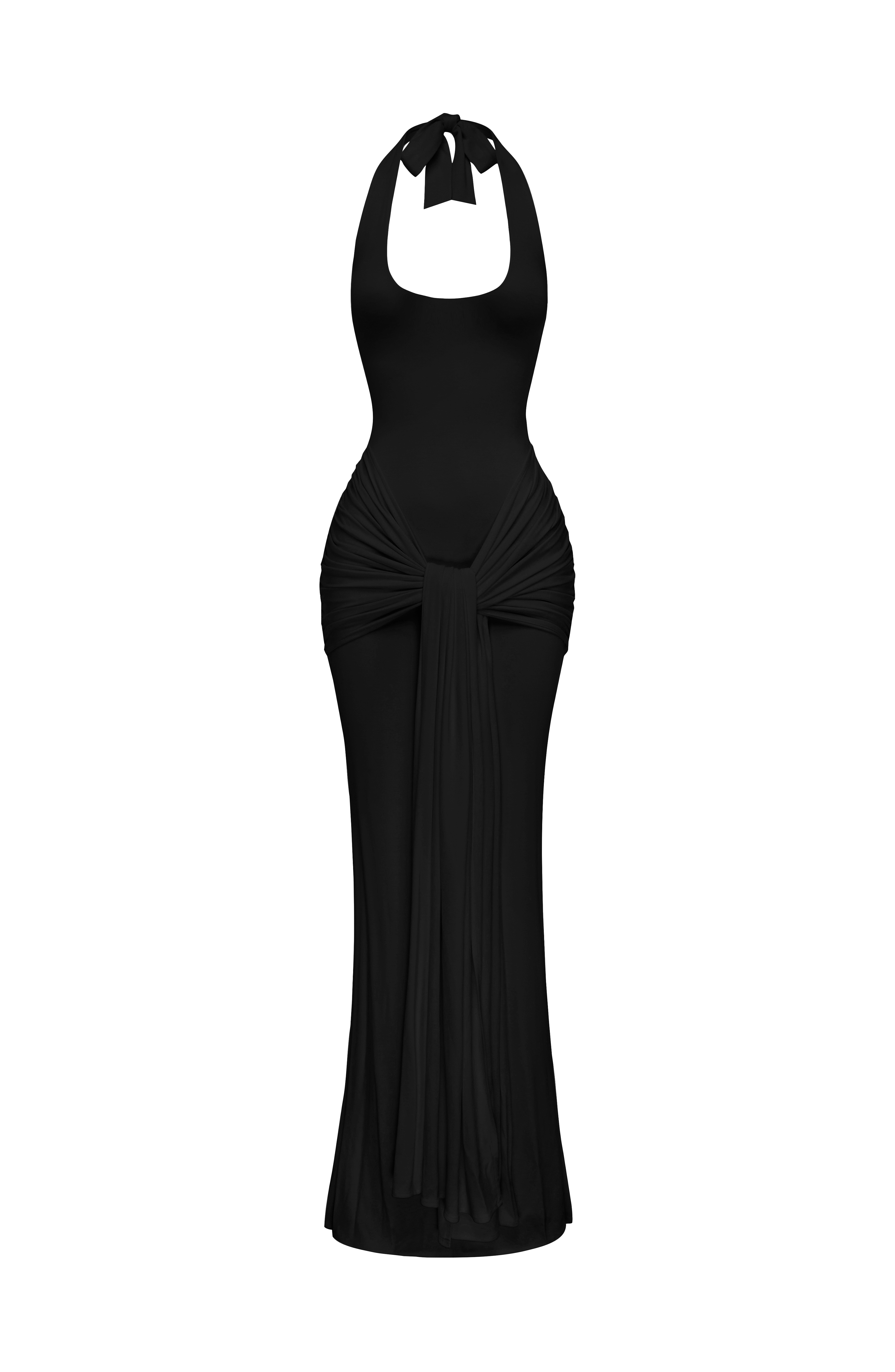 Veneda Siyah Maxi Elbise