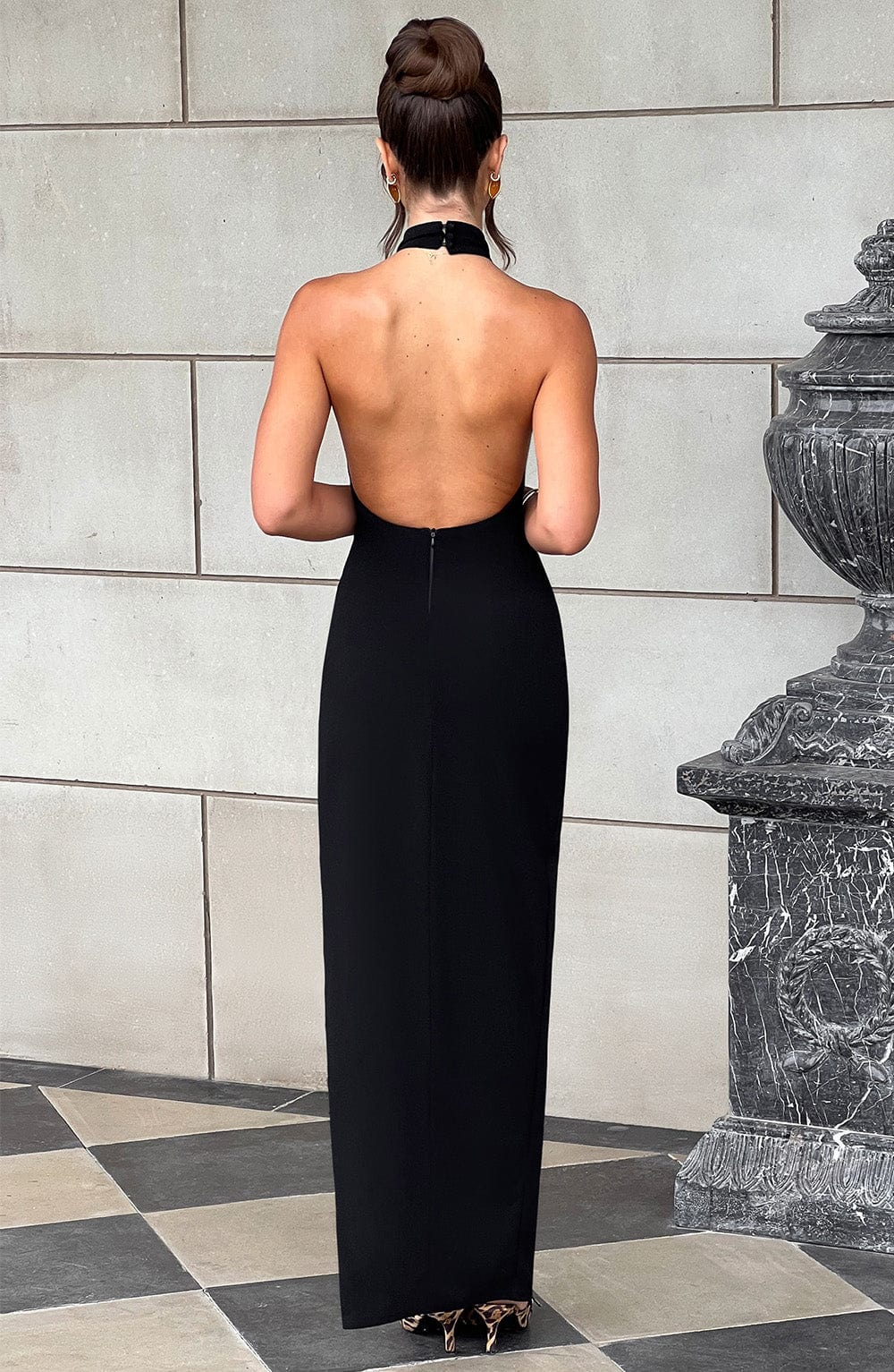 Adalia Siyah Maxi Elbise