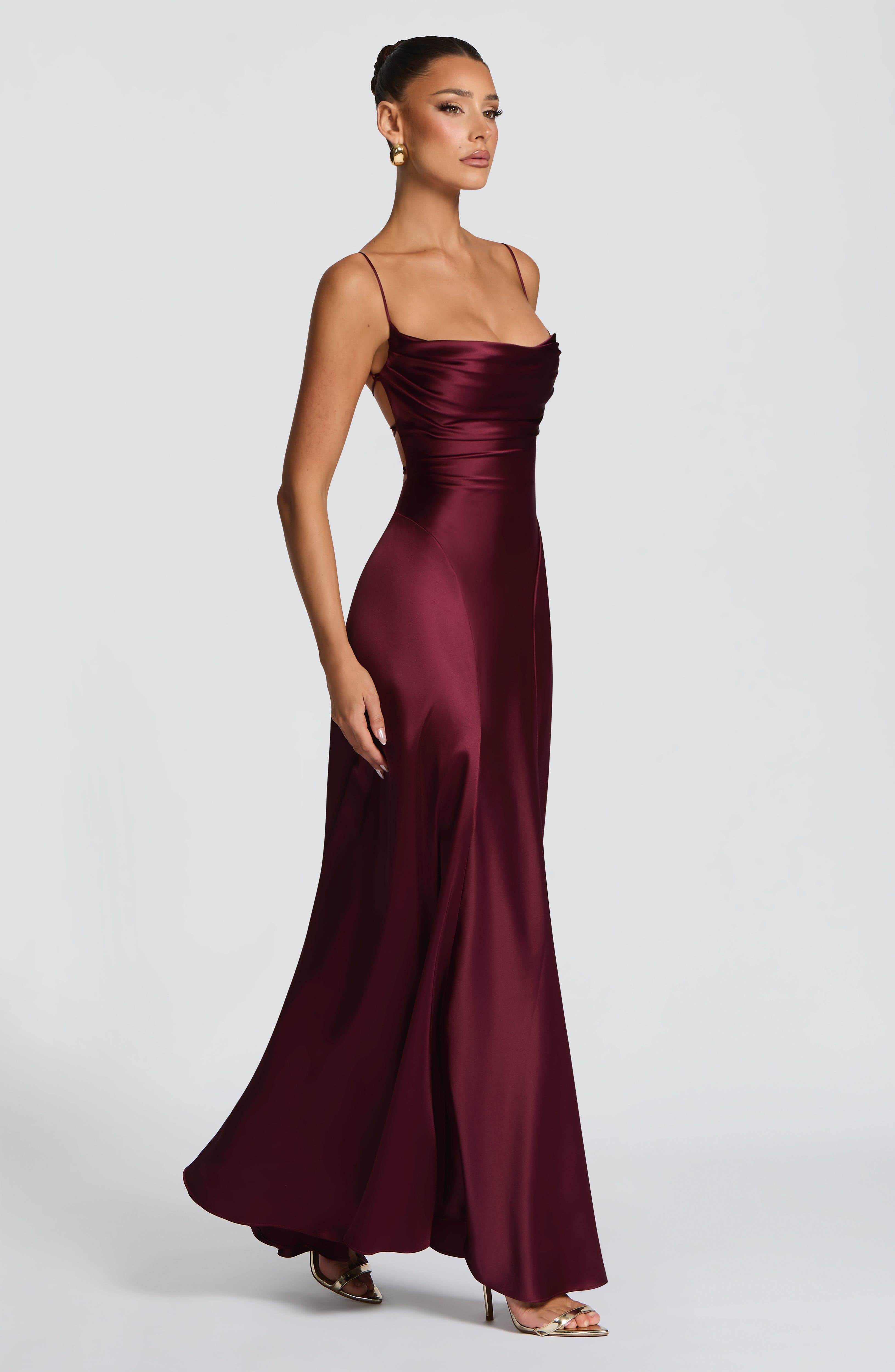 Adelina Kiraz Cila Maxi Elbise