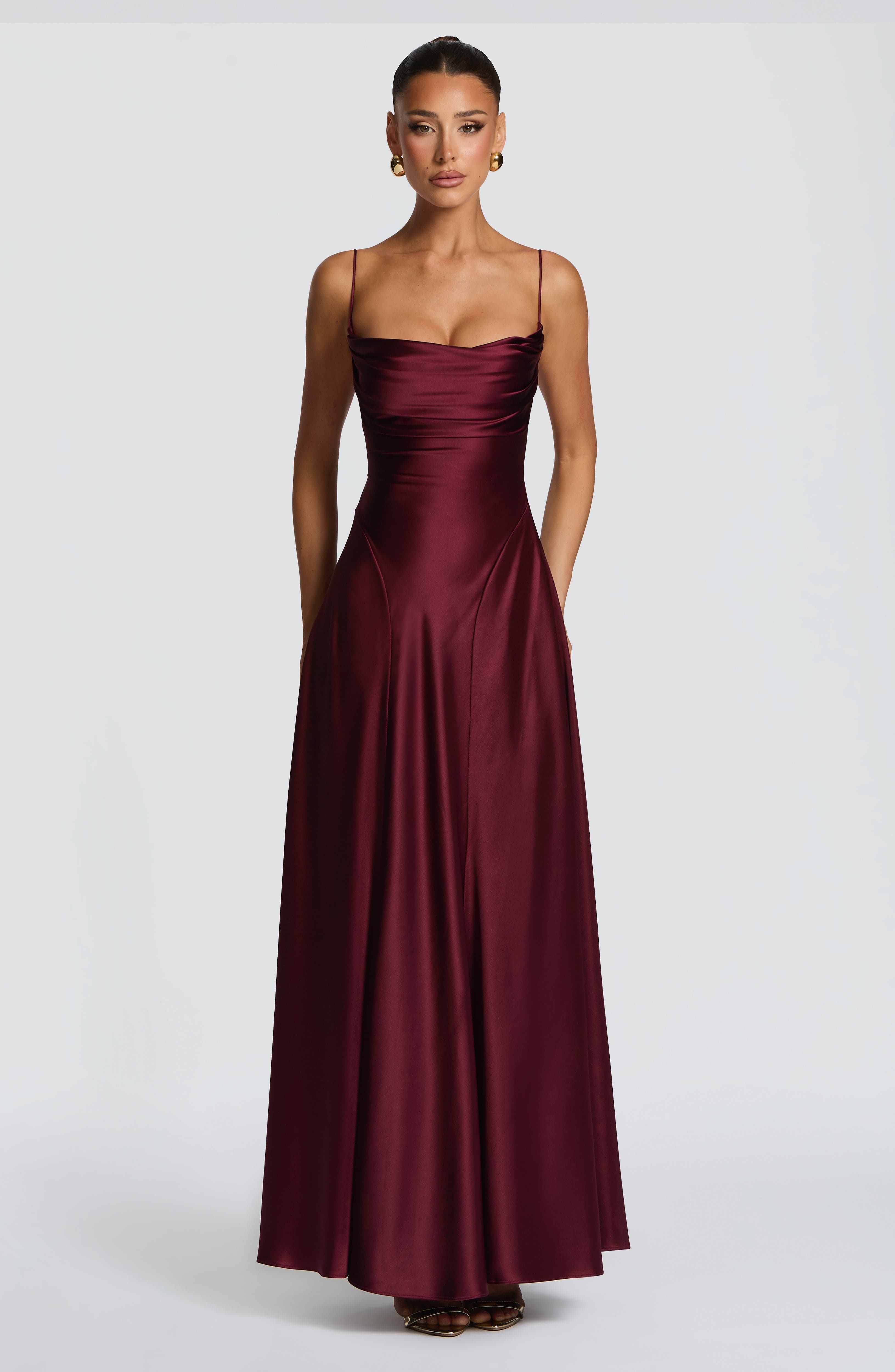 Adelina Kiraz Cila Maxi Elbise