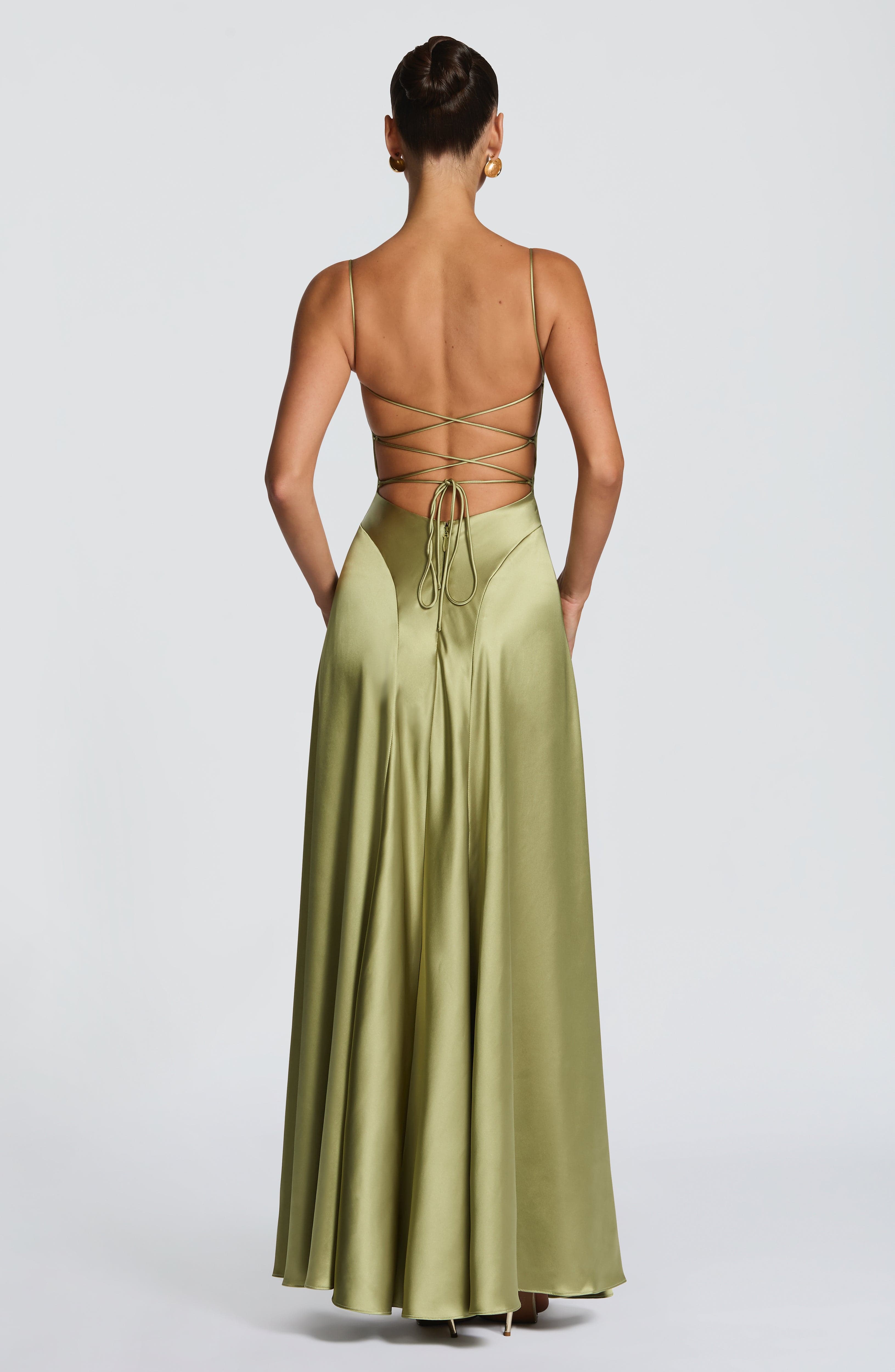 Adelina Maxi Haki Elbise