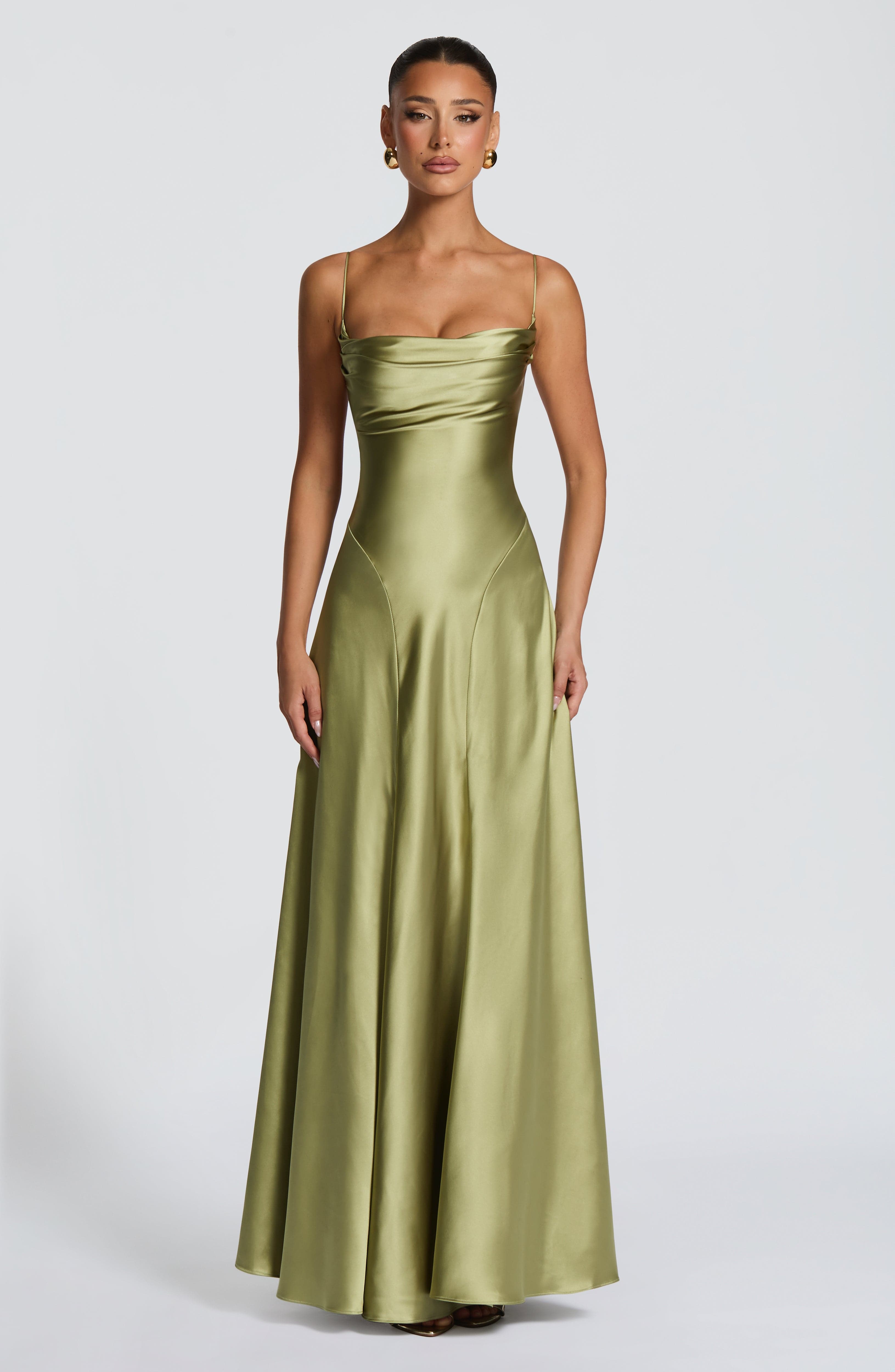 Adelina Maxi Haki Elbise