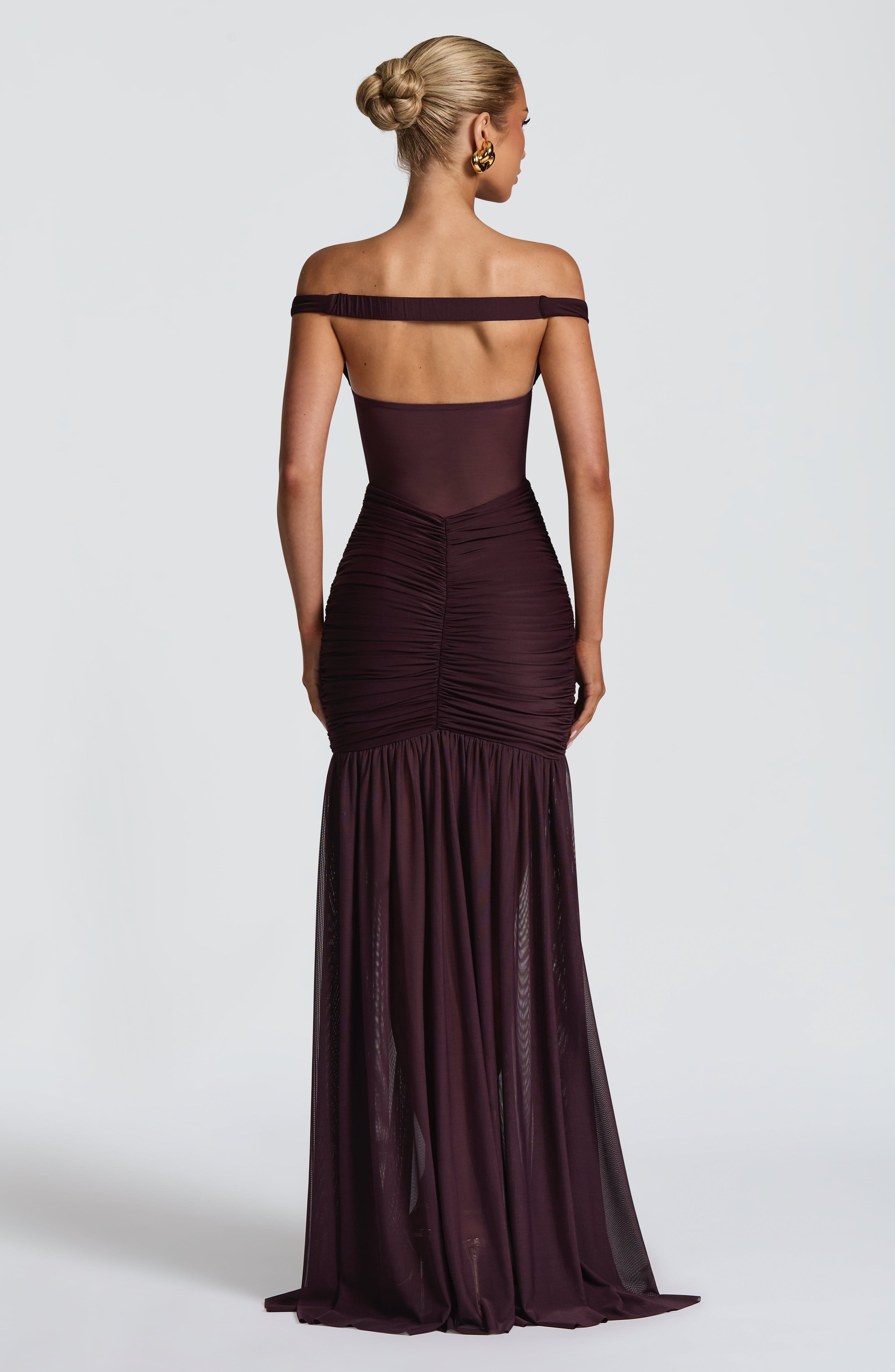 Alaia Maxi Mor Elbise