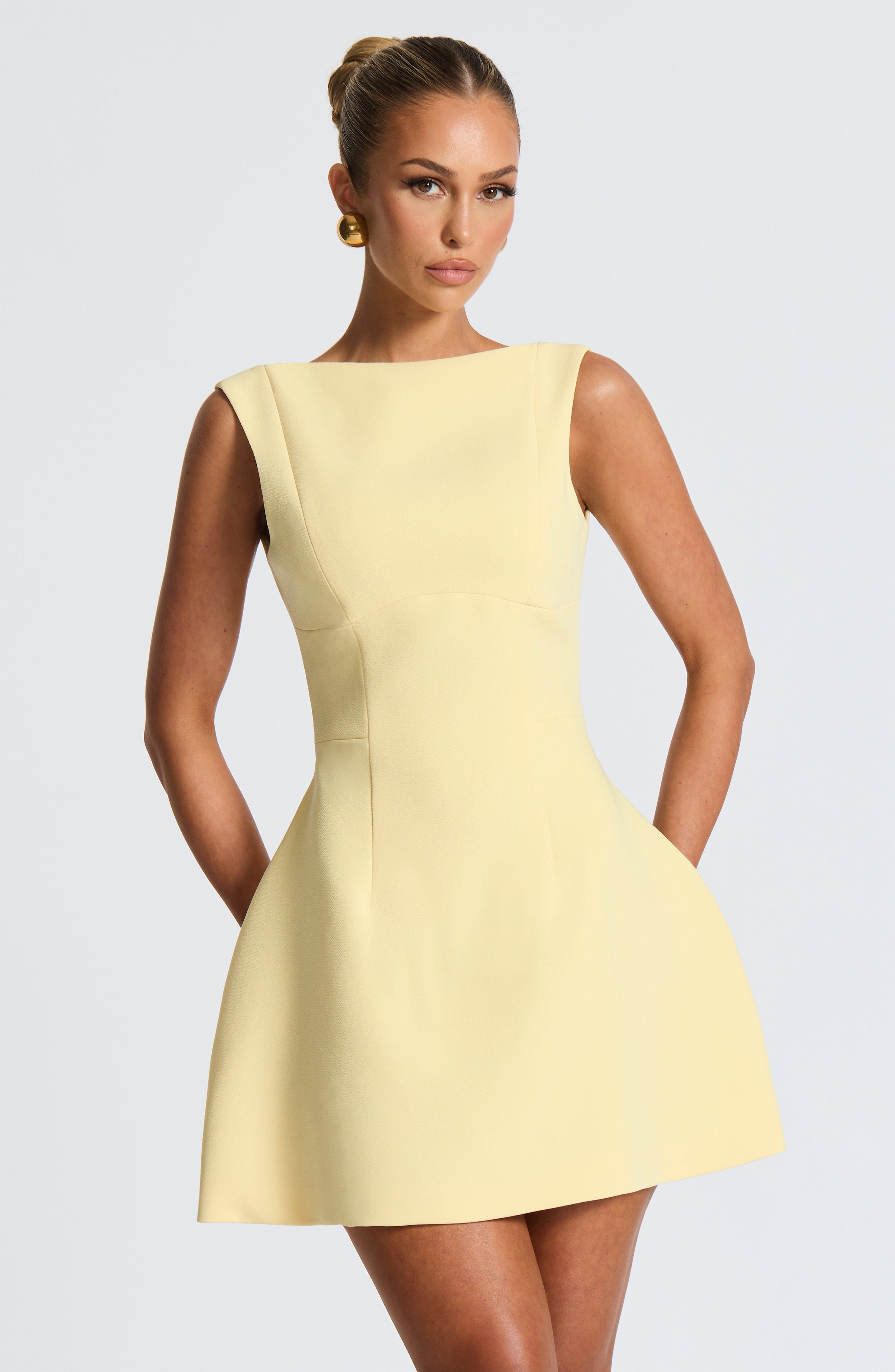 Alana Limon Mini Elbise