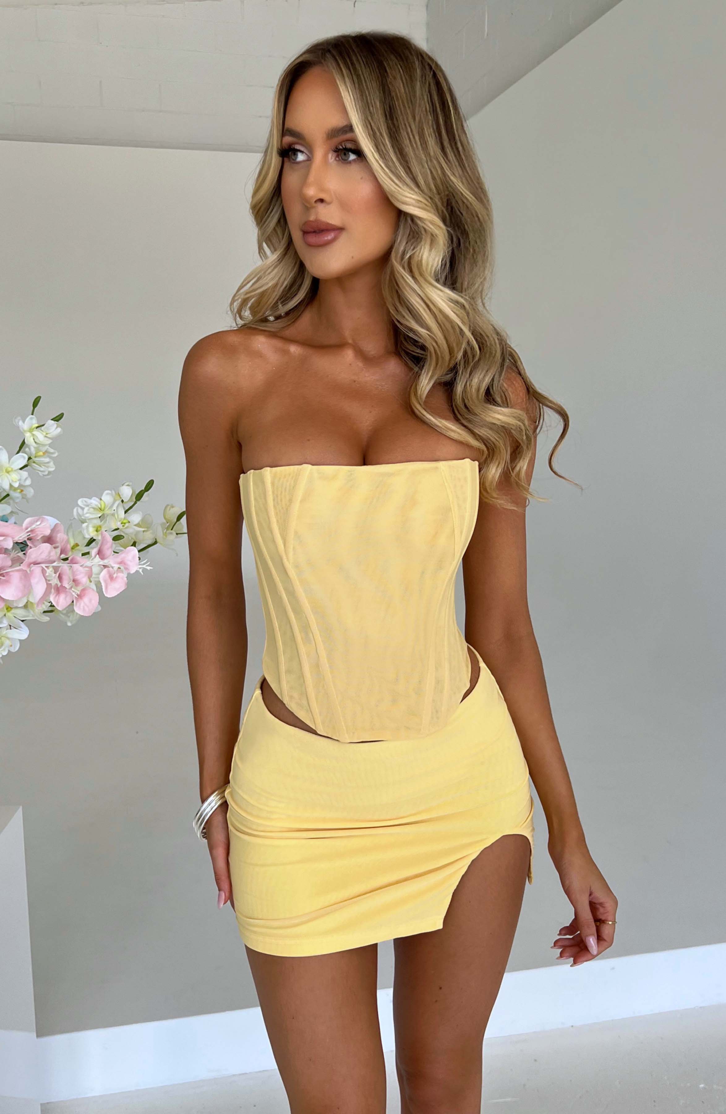 Alina Limon Mini Etek