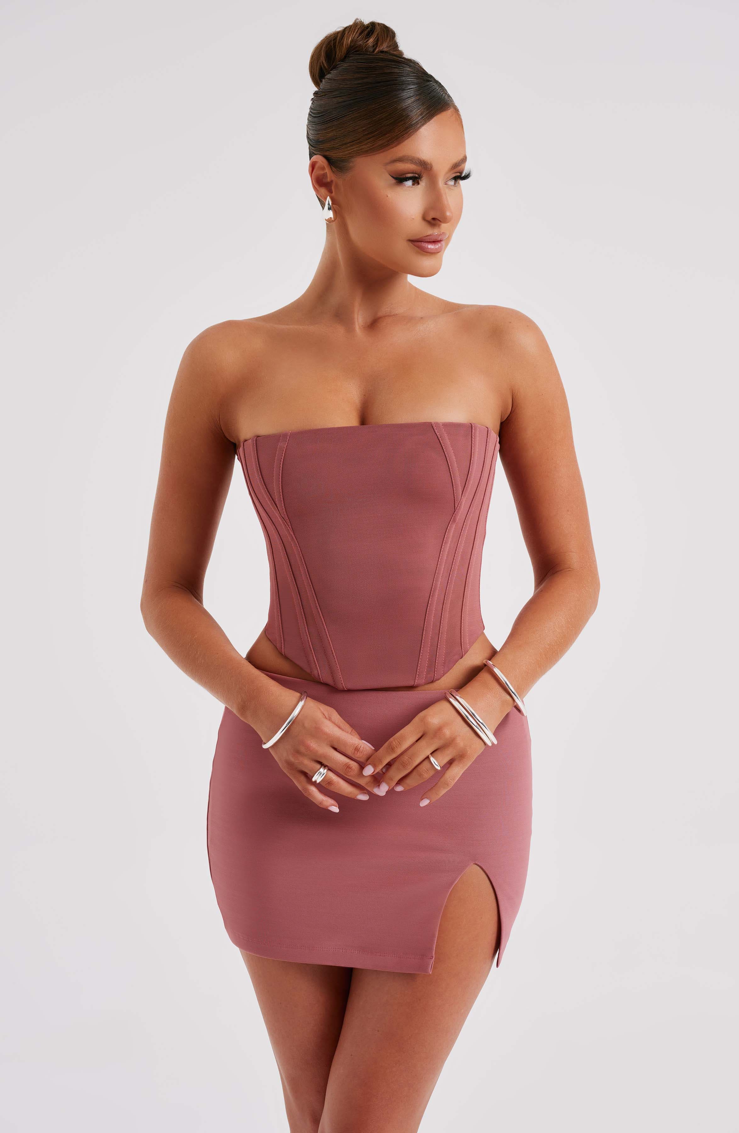 Alina Pembe Mini Etek