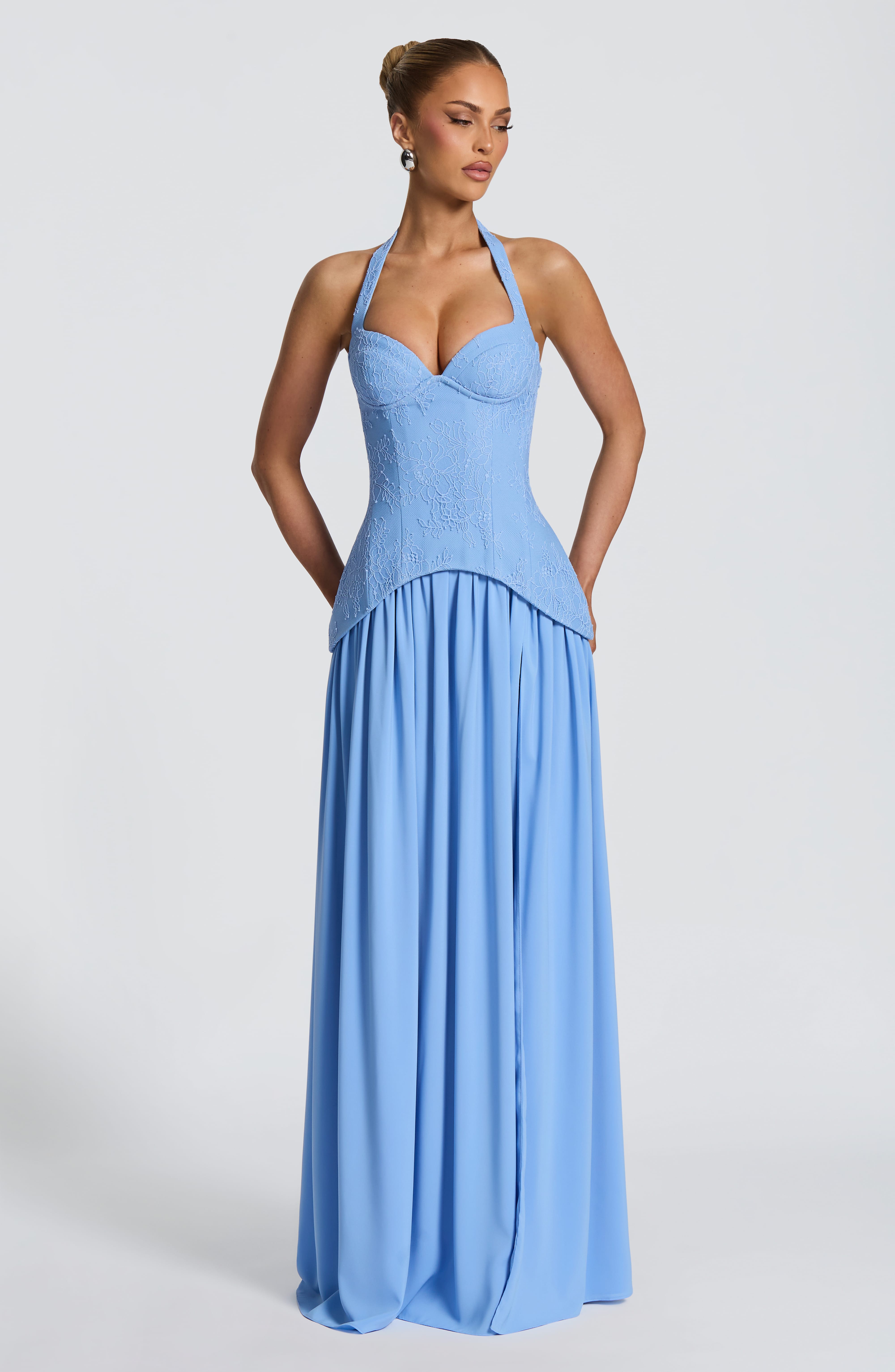 Almira Maxi Pudra Elbise