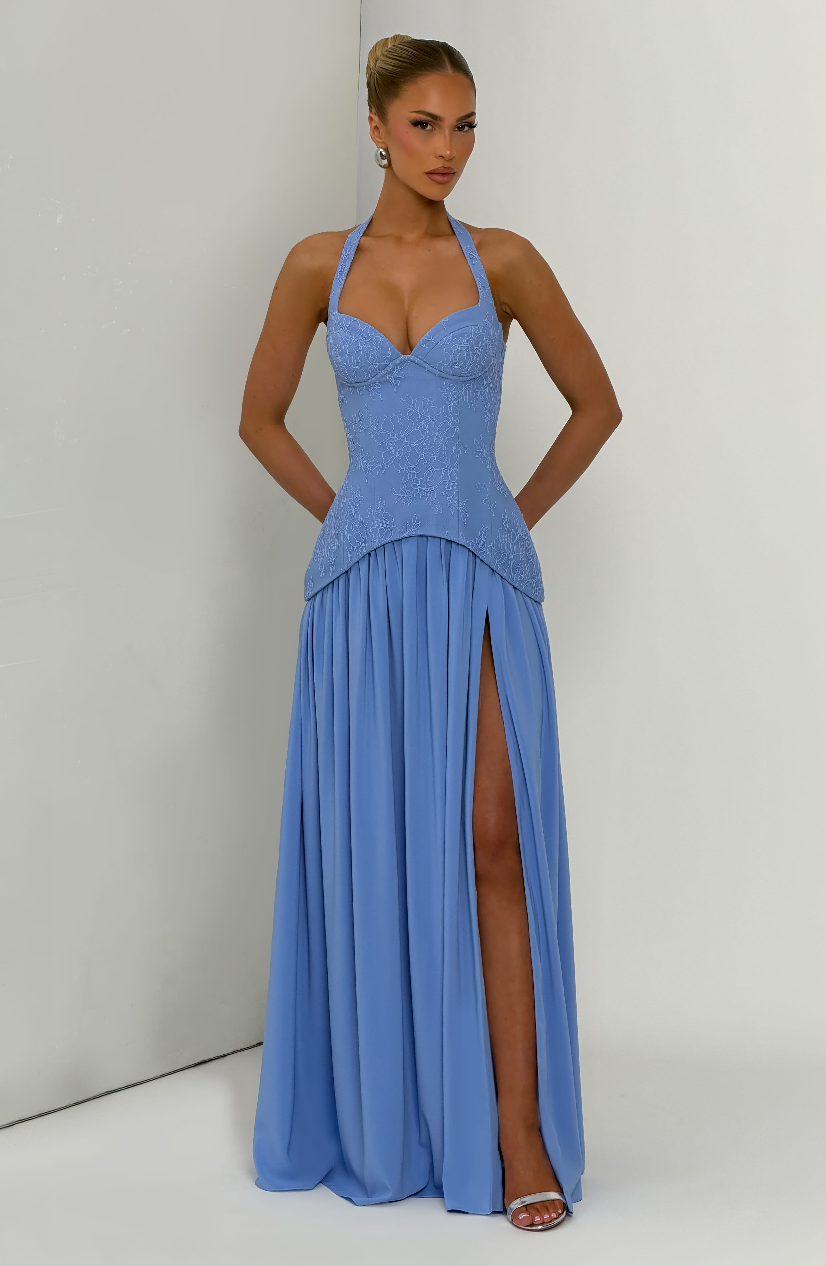 Almira Maxi Pudra Elbise