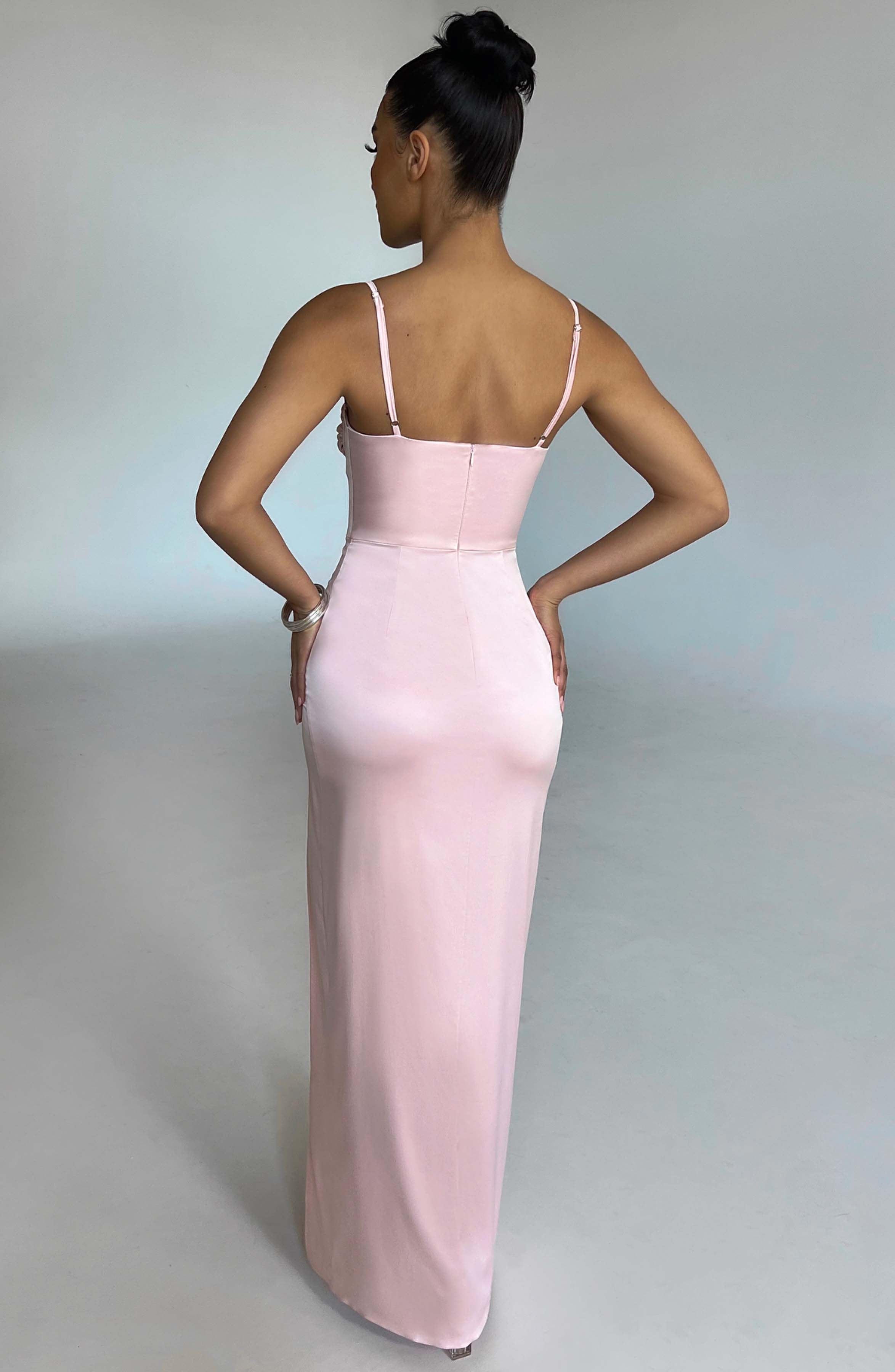 Alora Pembe Maxi Elbise