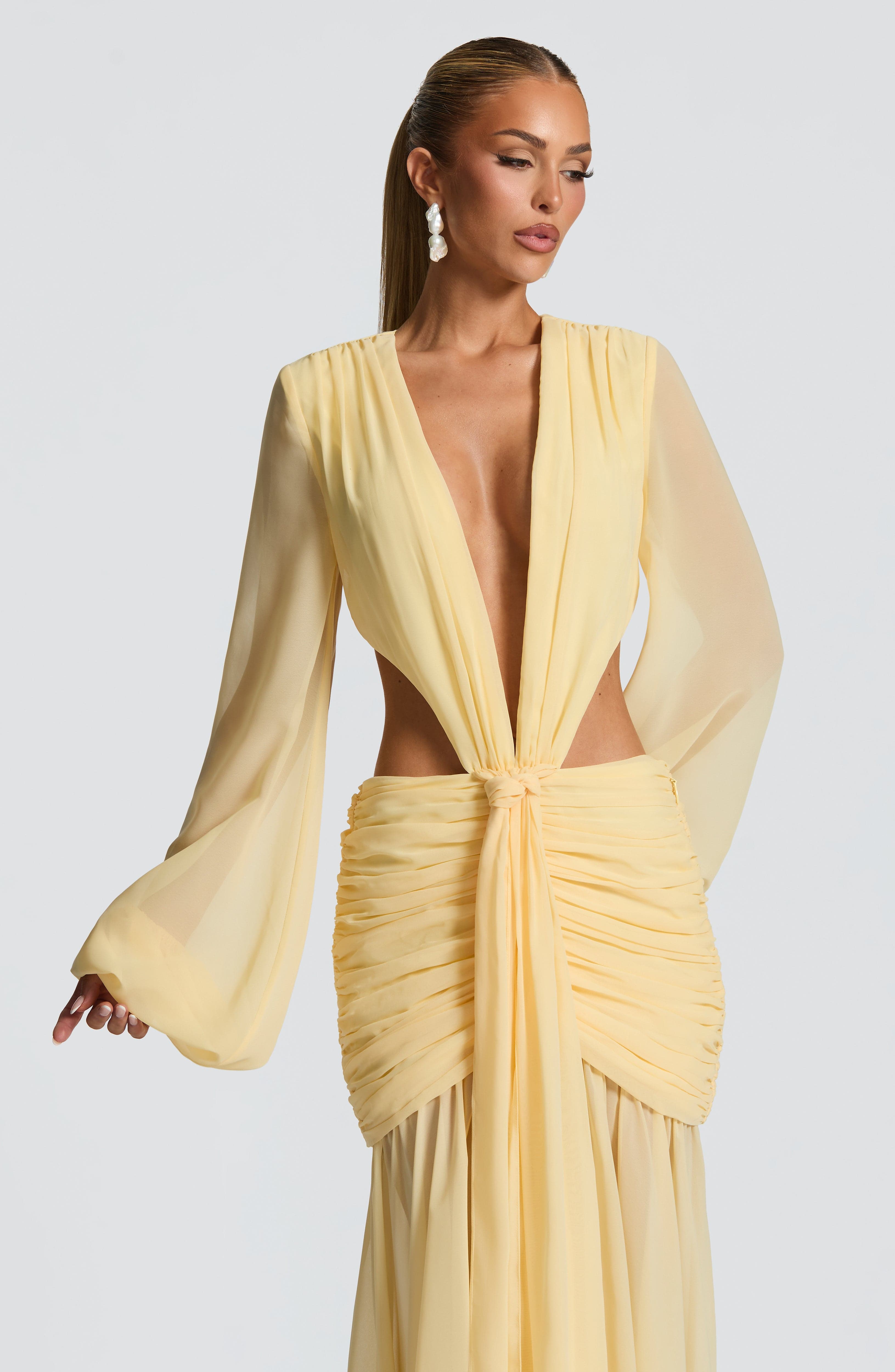 Andrina Limon Maxi Elbise