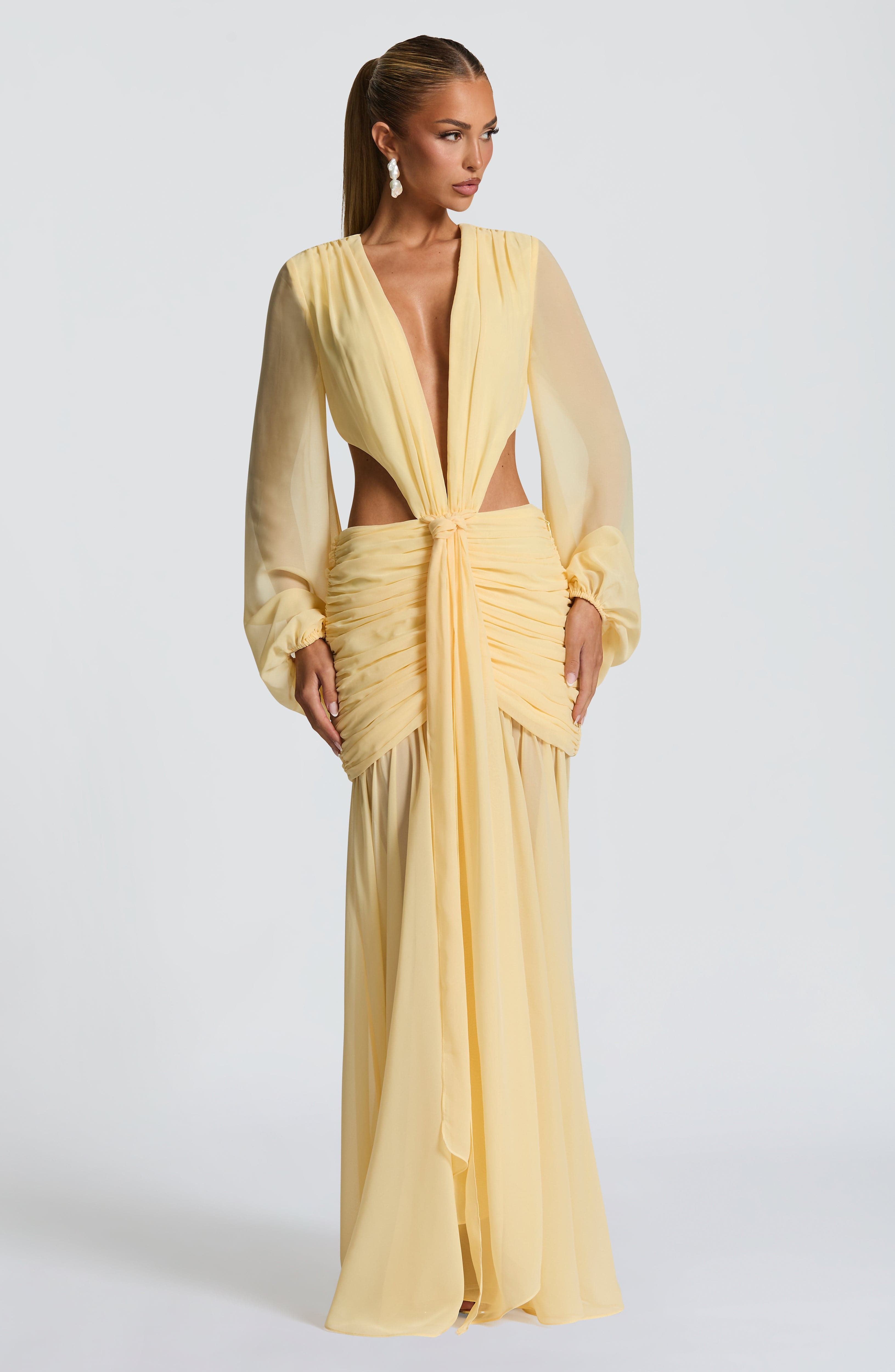 Andrina Limon Maxi Elbise