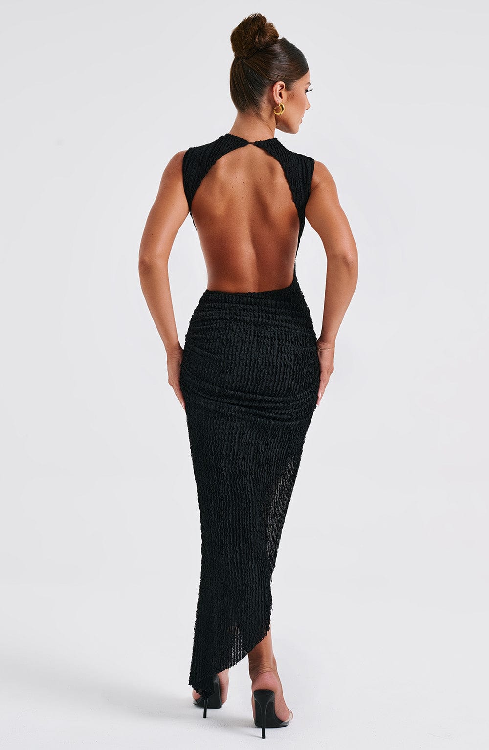 Aphrodite Midi Siyah Elbise