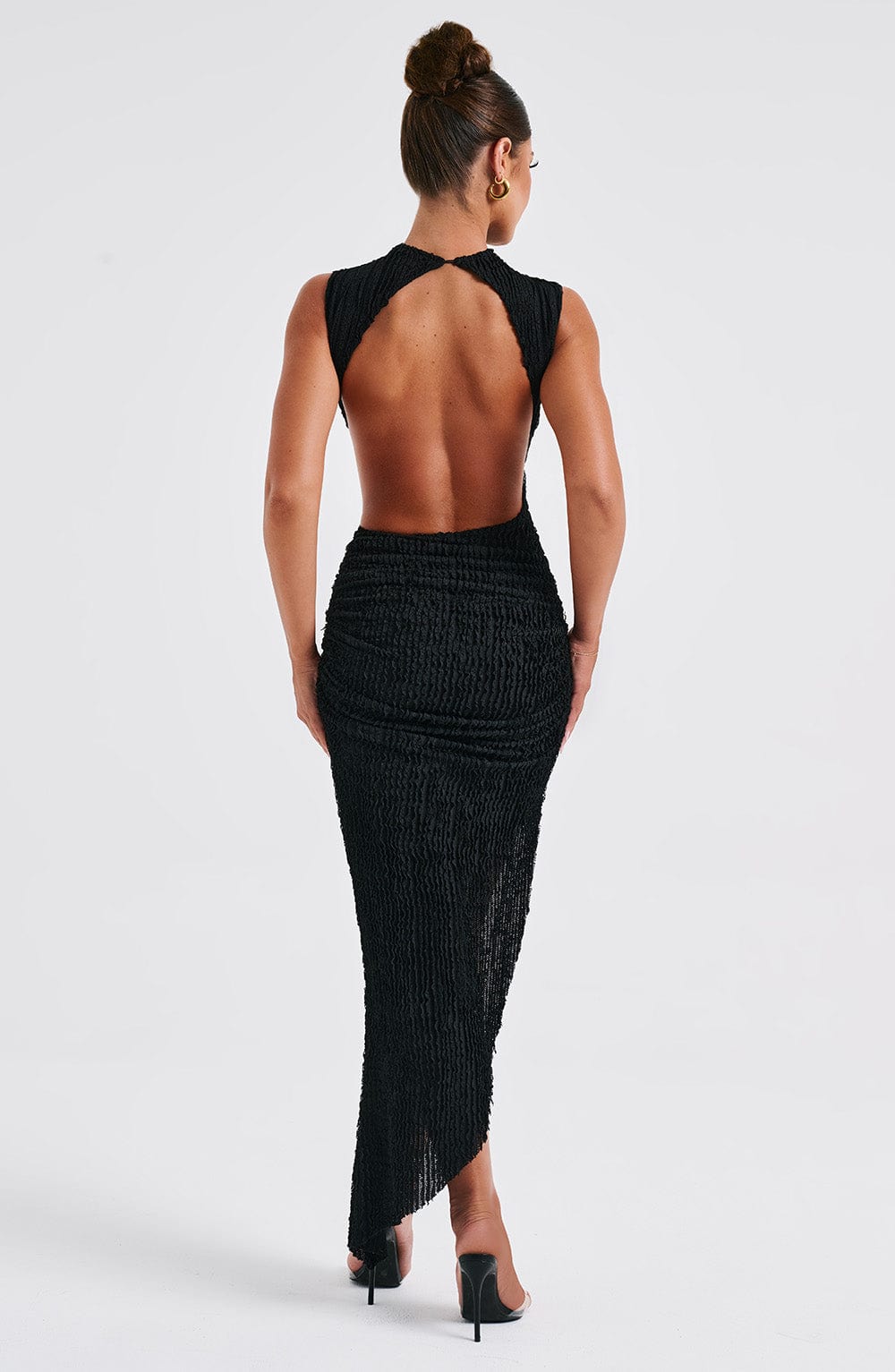 Aphrodite Midi Siyah Elbise