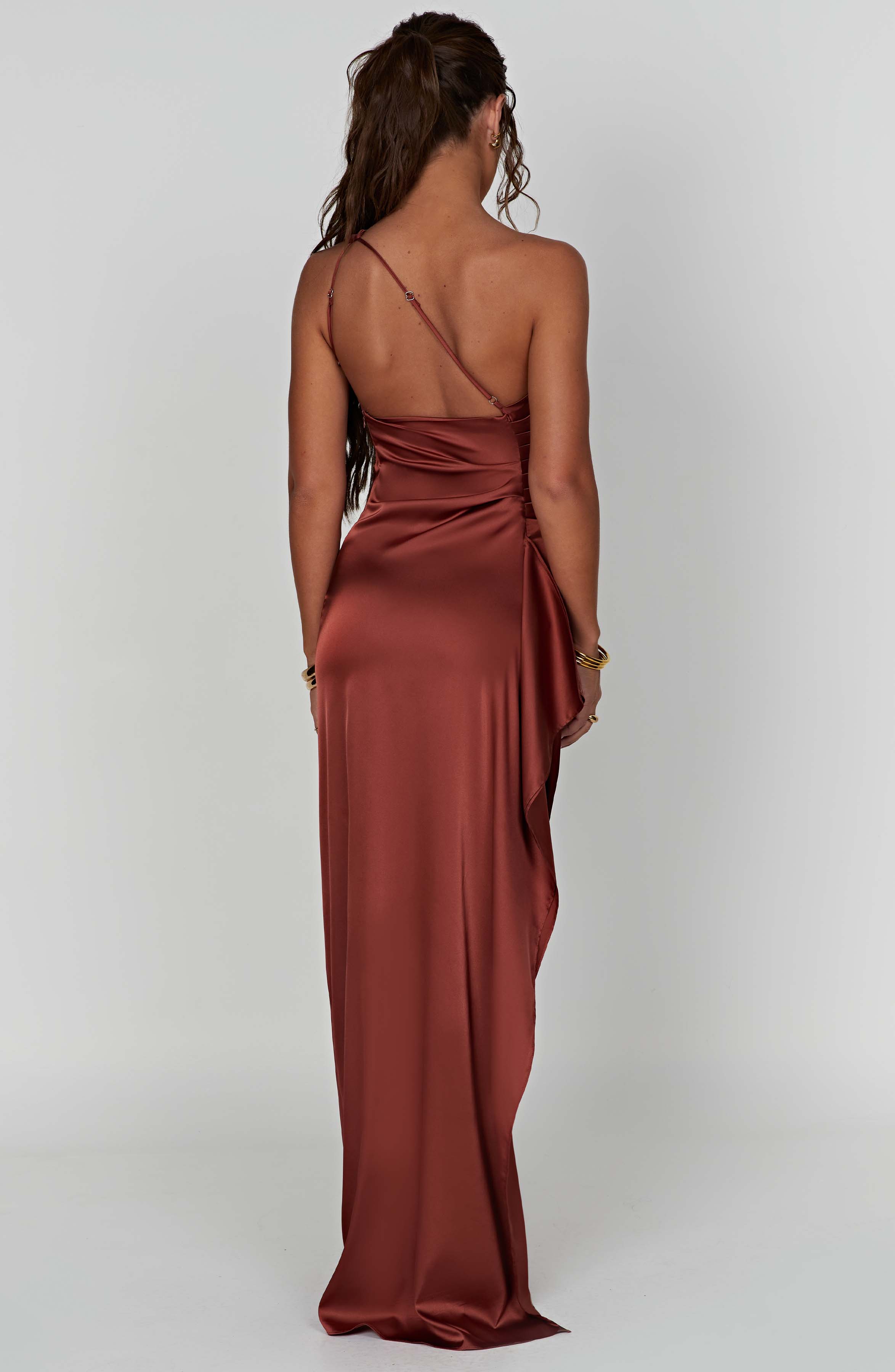 Kiremit Ariel Maxi Elbise