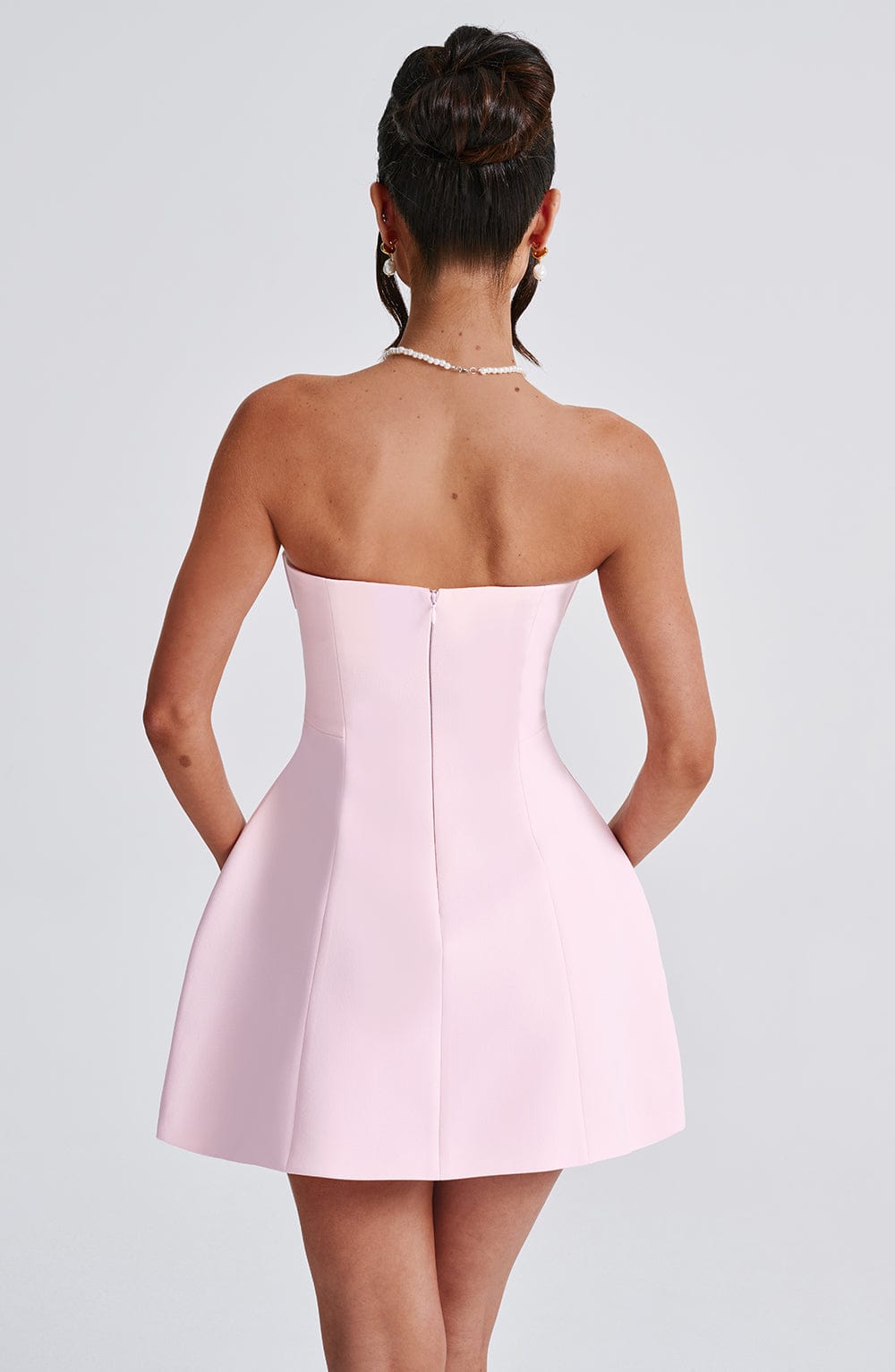 Pembe Asha Mini Elbise