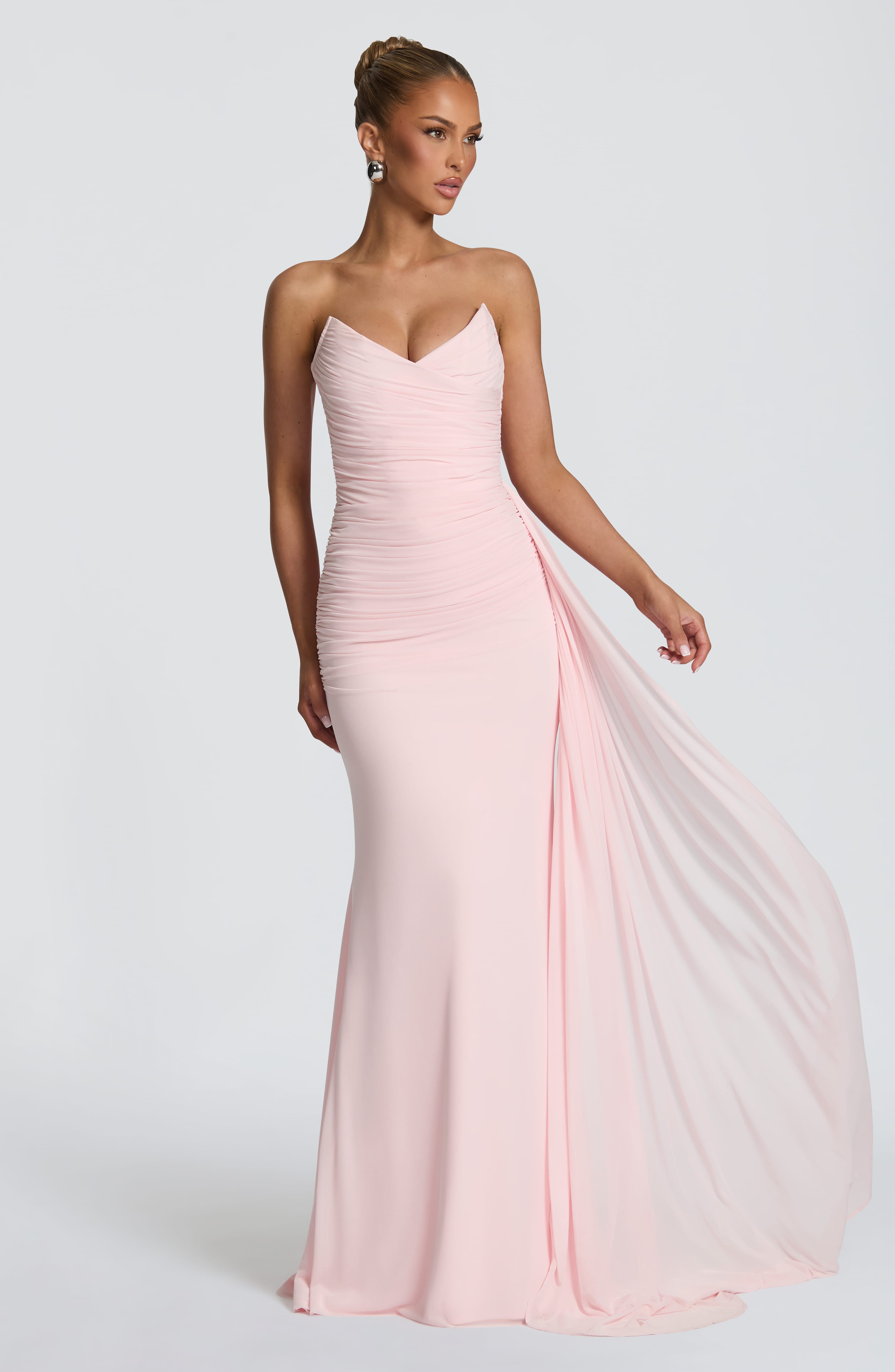 Ashika Pembe Maxi Elbise