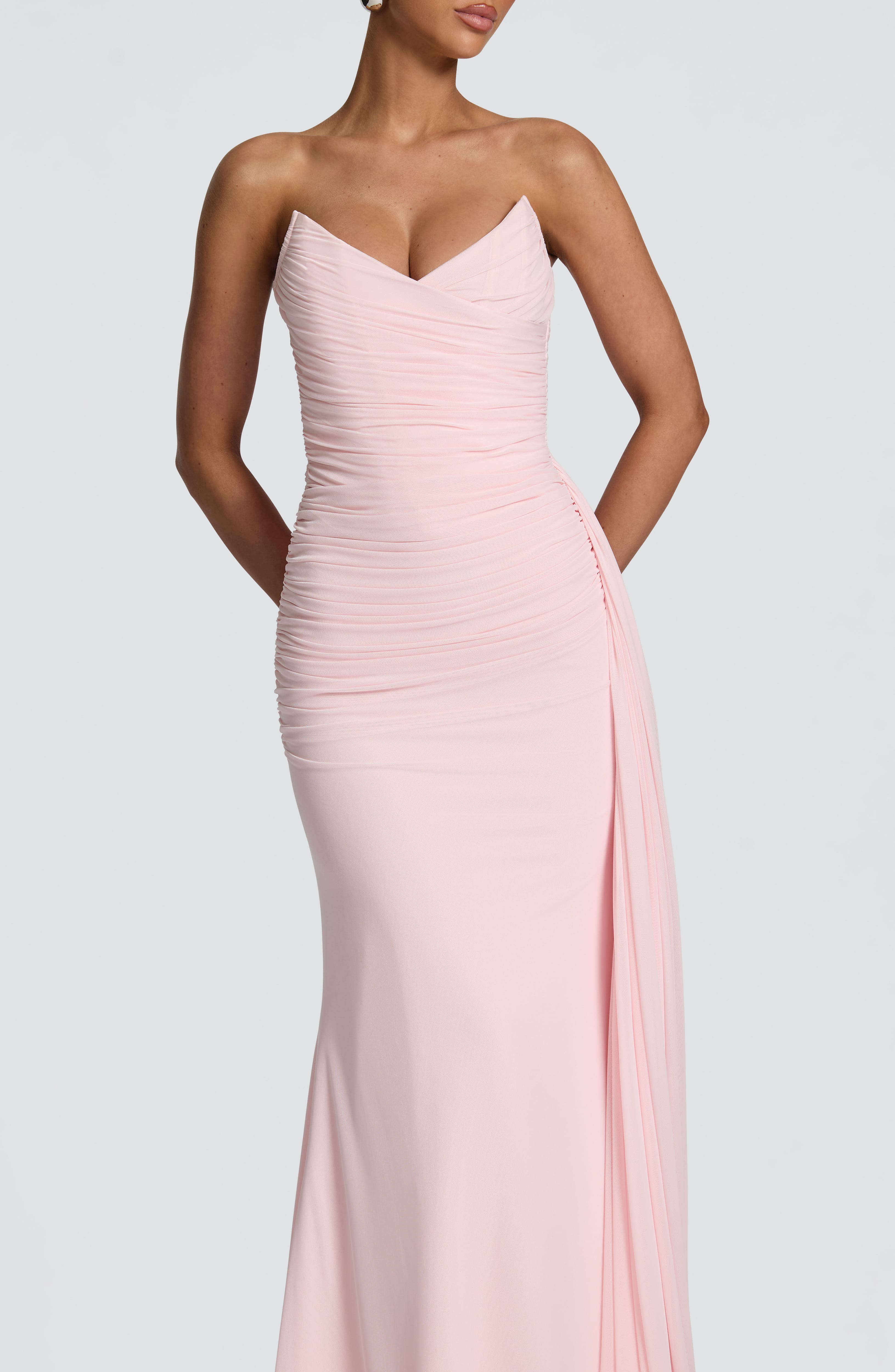 Ashika Pembe Maxi Elbise