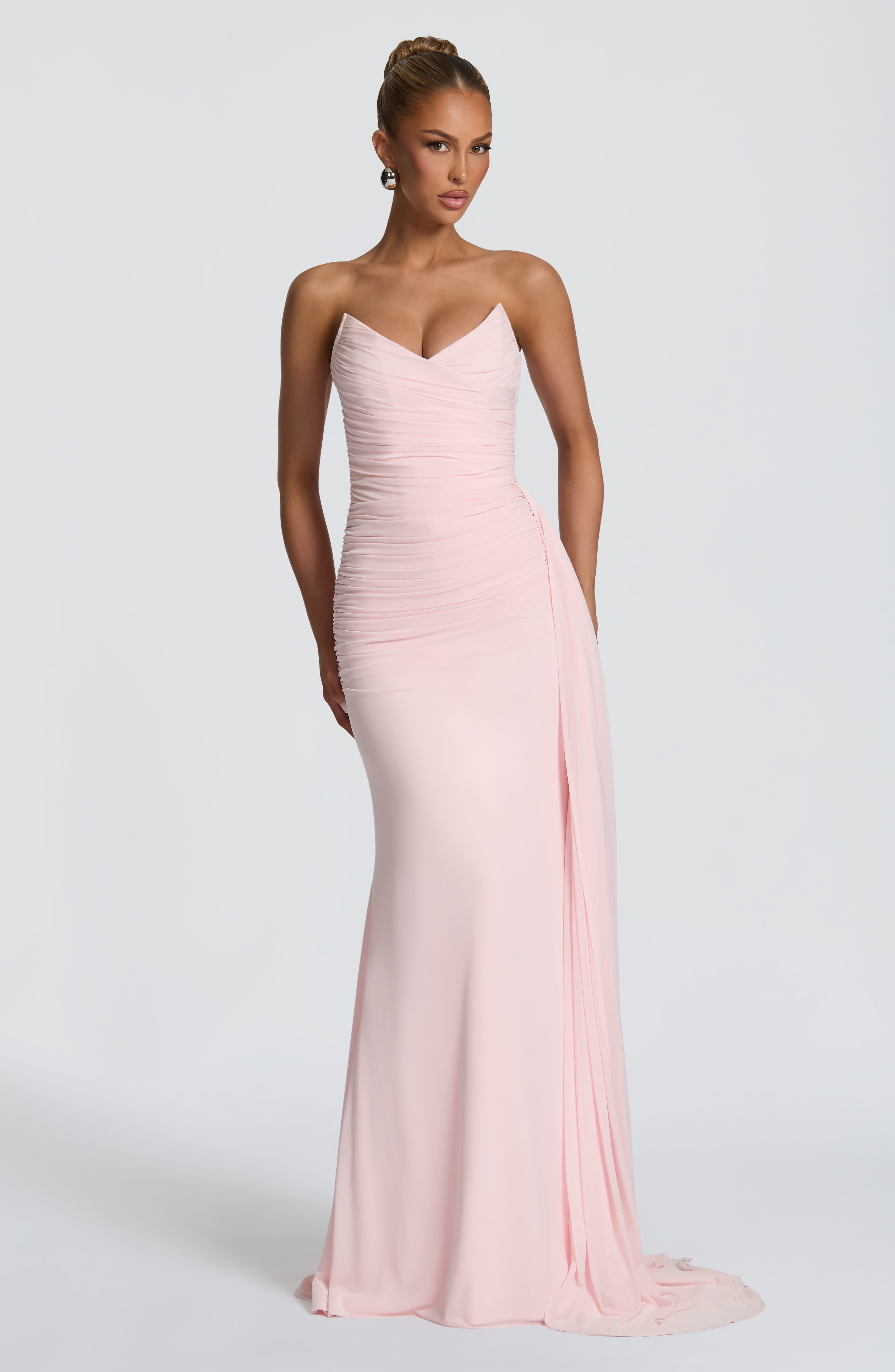 Ashika Pembe Maxi Elbise