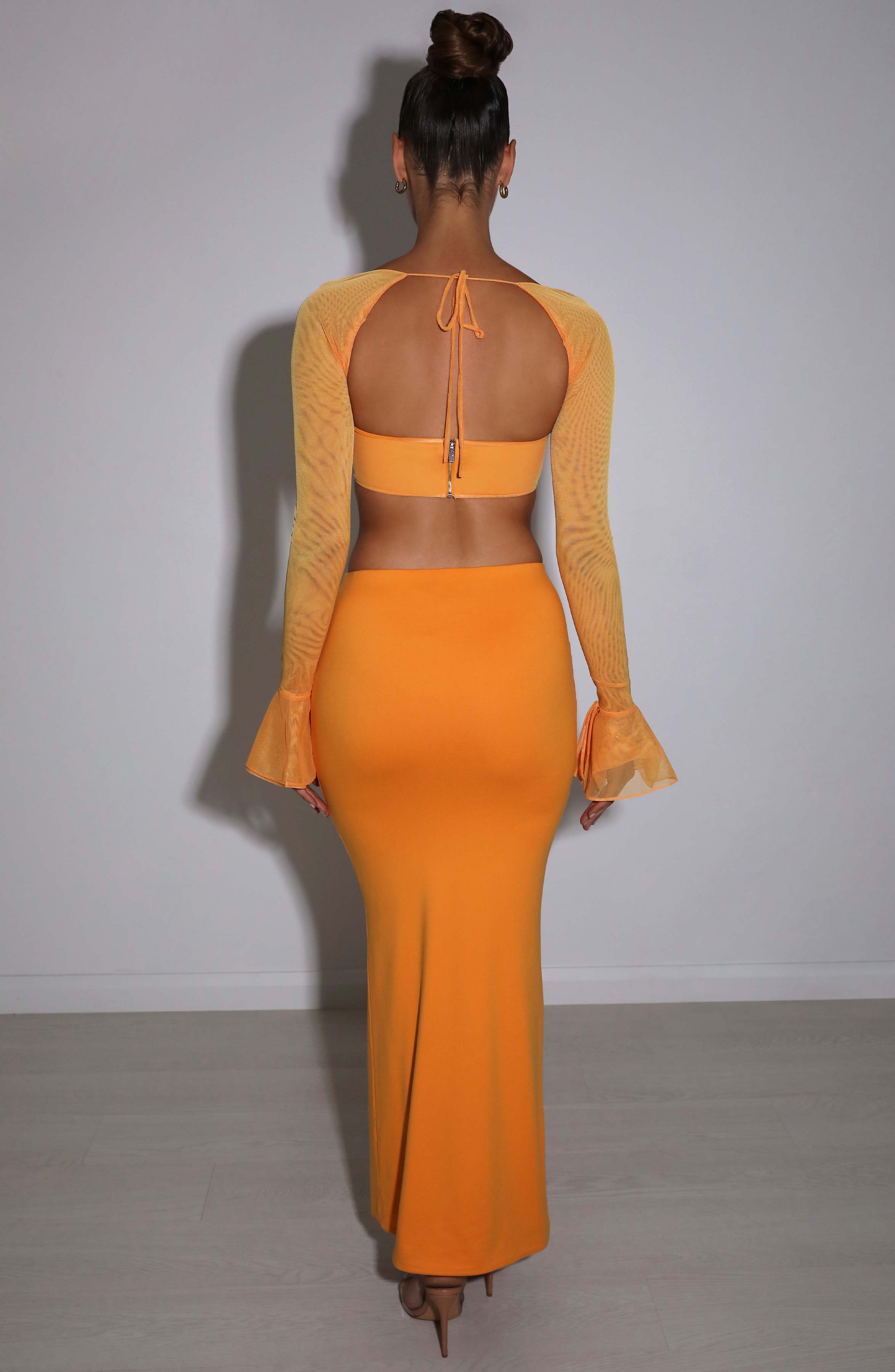 Astrid Turuncu Maxi Etek