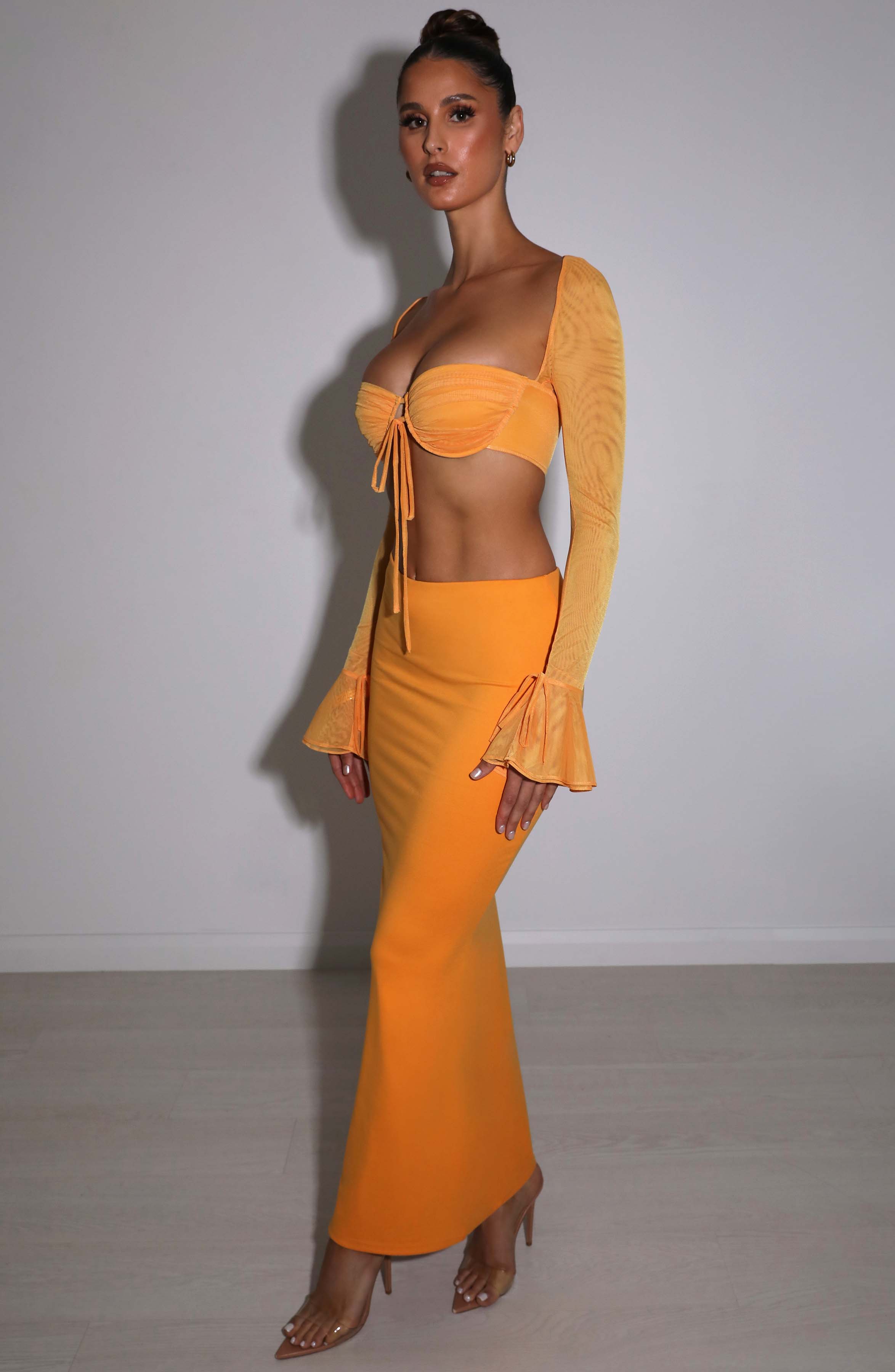 Astrid Turuncu Maxi Etek