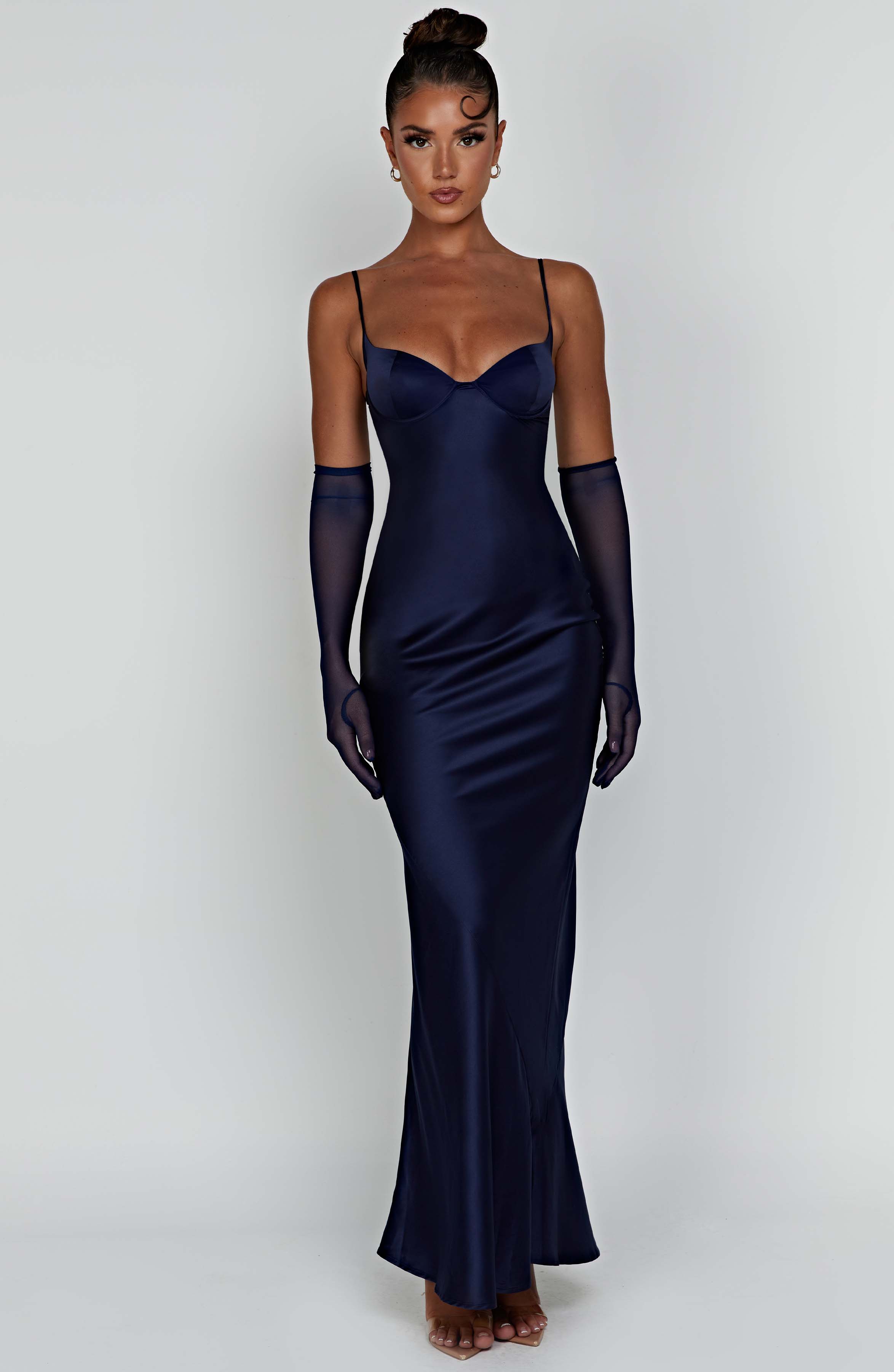 Athena Lacivert Maxi Elbise
