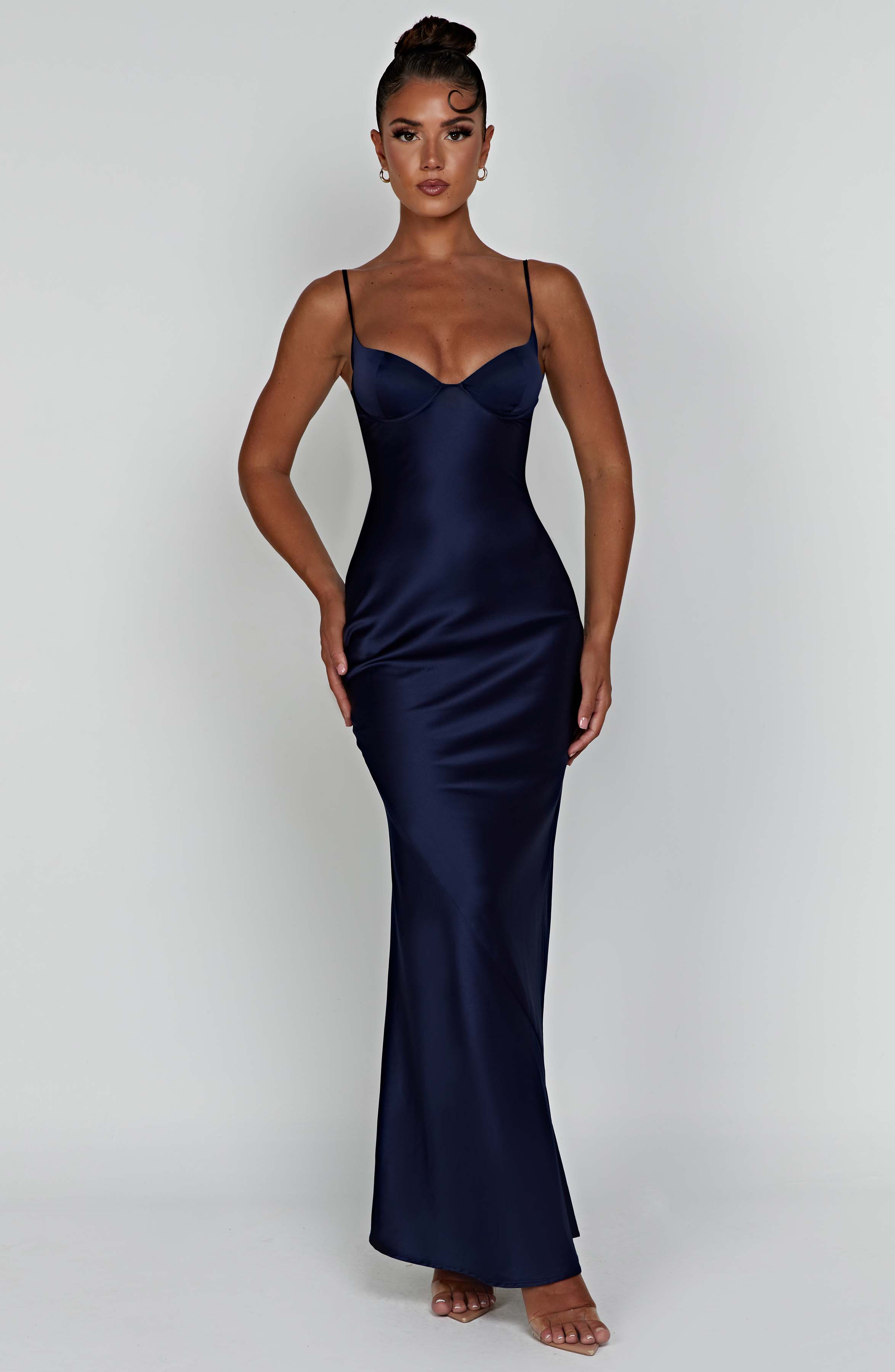 Athena Lacivert Maxi Elbise
