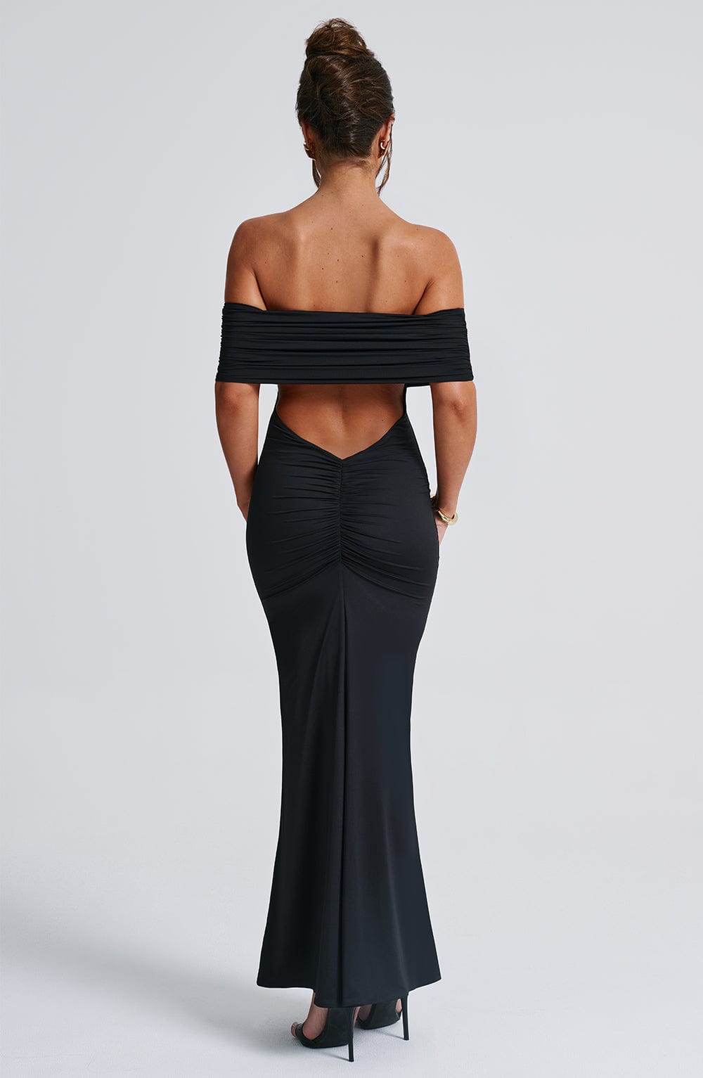 Belinda Siyah Maxi Elbise