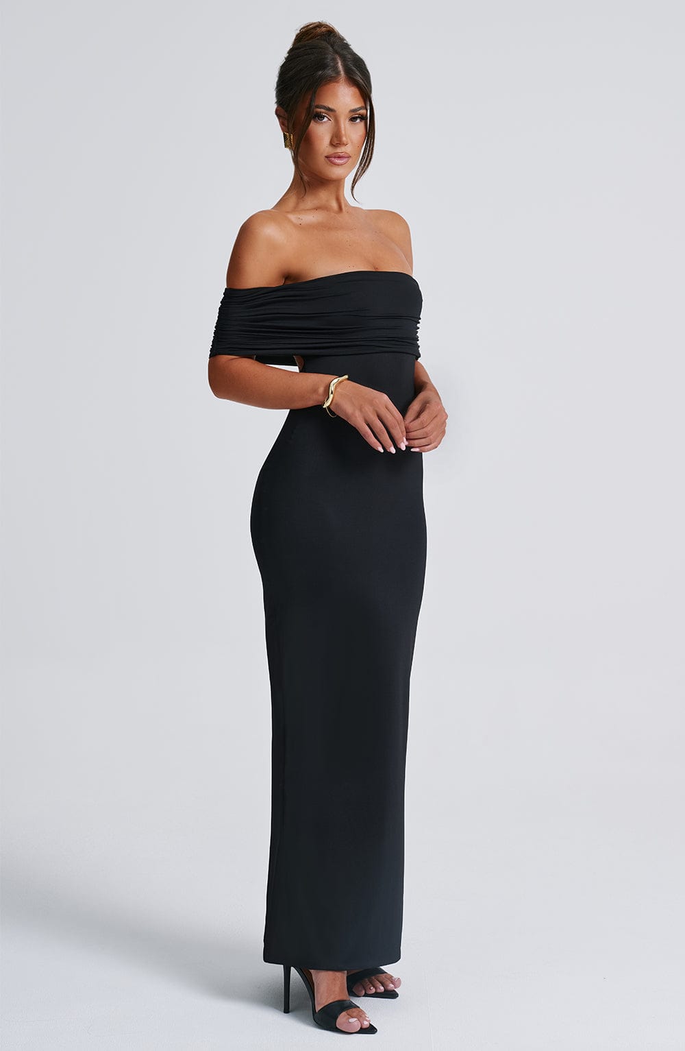 Belinda Siyah Maxi Elbise