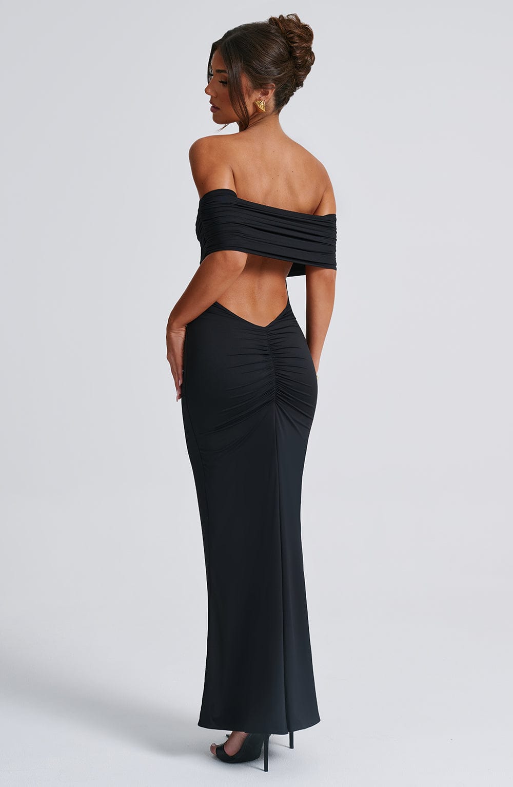 Belinda Siyah Maxi Elbise