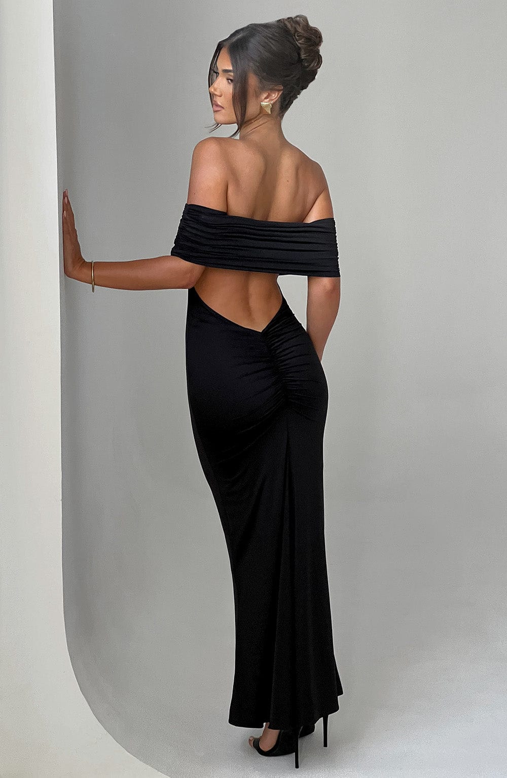 Belinda Siyah Maxi Elbise